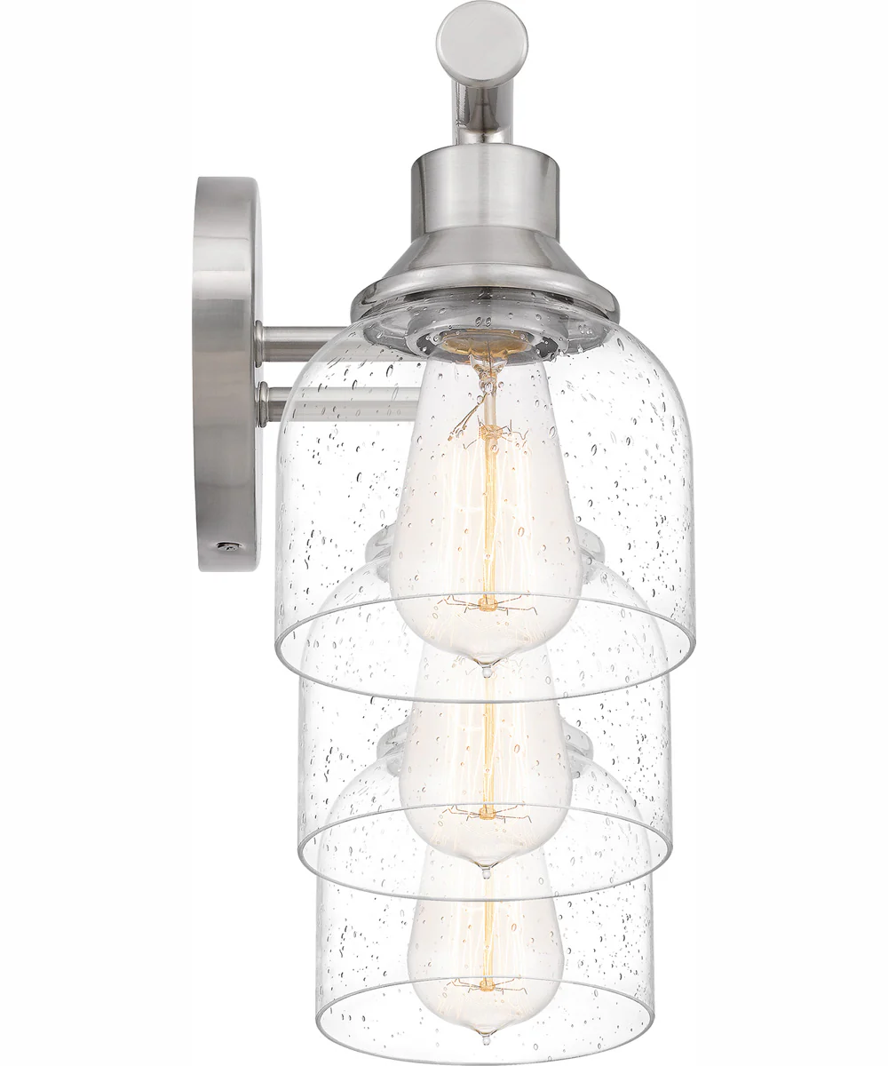 Caverly Large 3-light Bath Light Brushed Nickel - Image 5