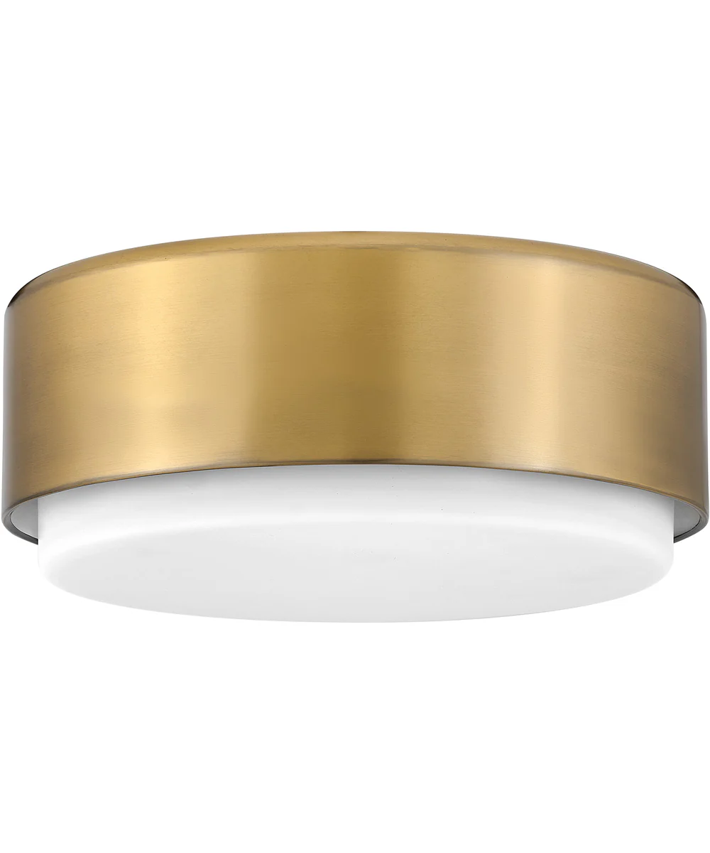 Cedric 2-Light Medium Flush Mount in Lacquered Brass