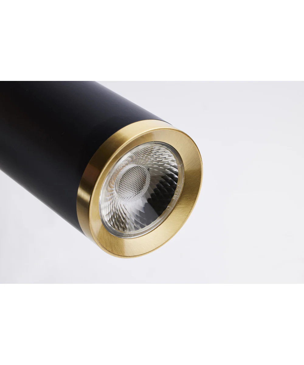 Century  Pendant Matte Black / Brushed Brass - Image 7