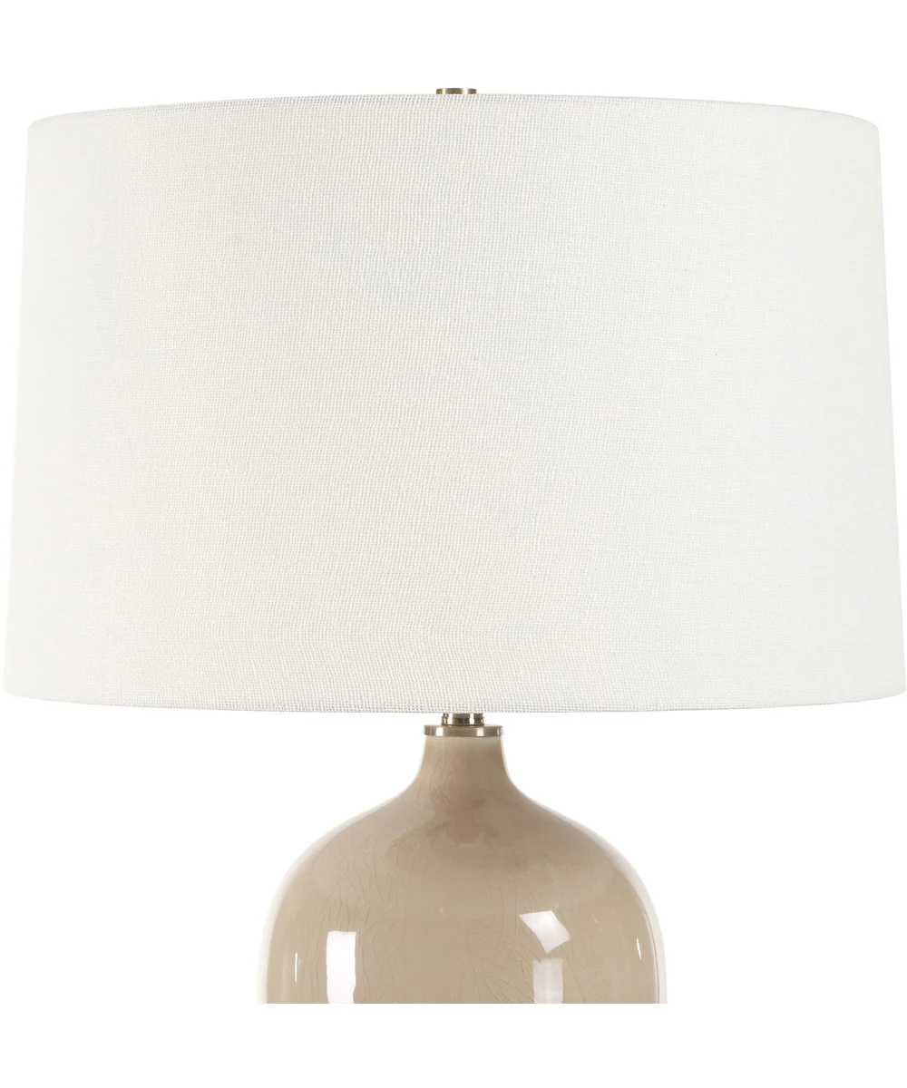 Ceramic Table Lamp with Crackled Gray Glaze - Image 5