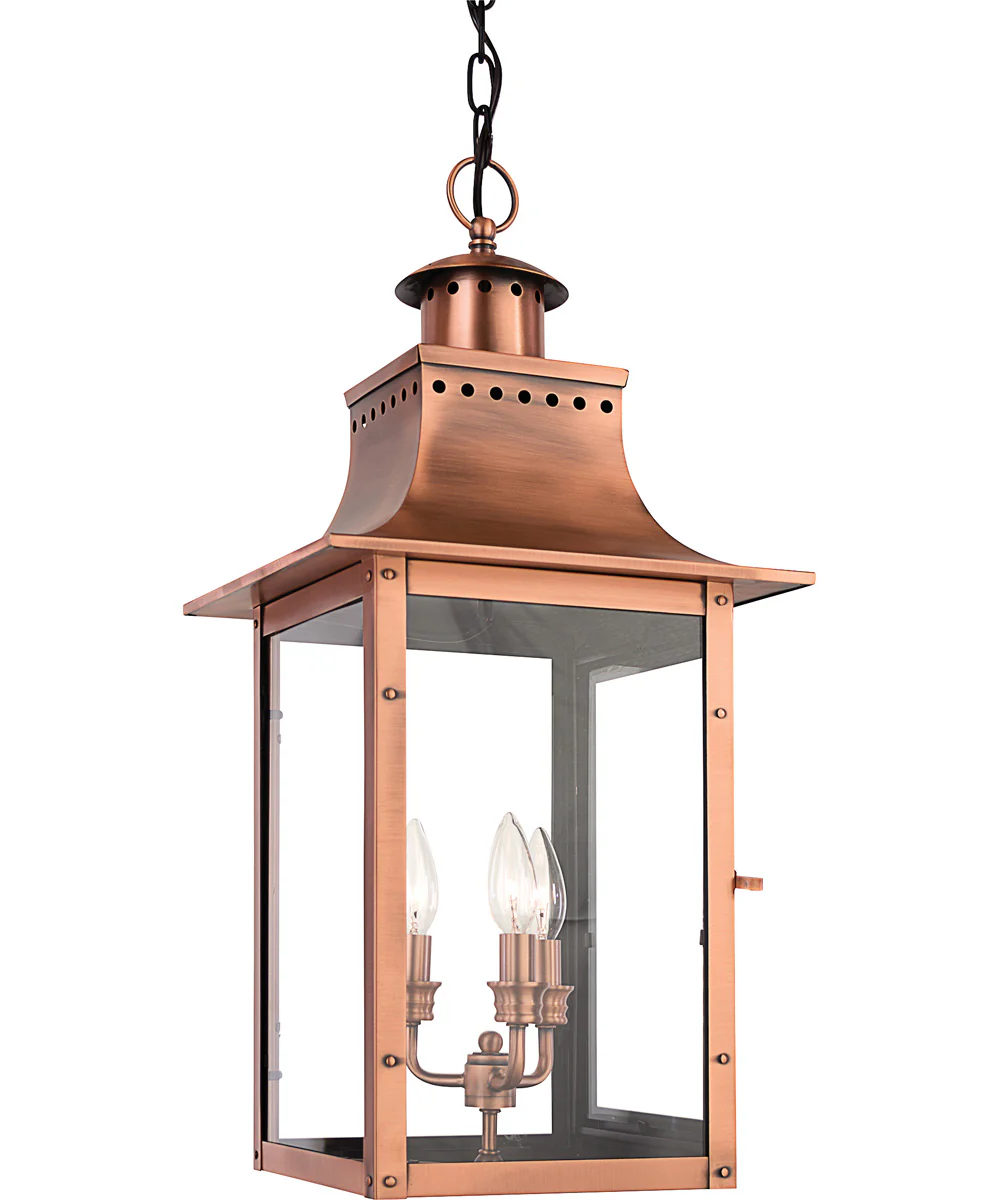 Chalmers Small 3-light Mini Pendant Aged Copper - Image 2