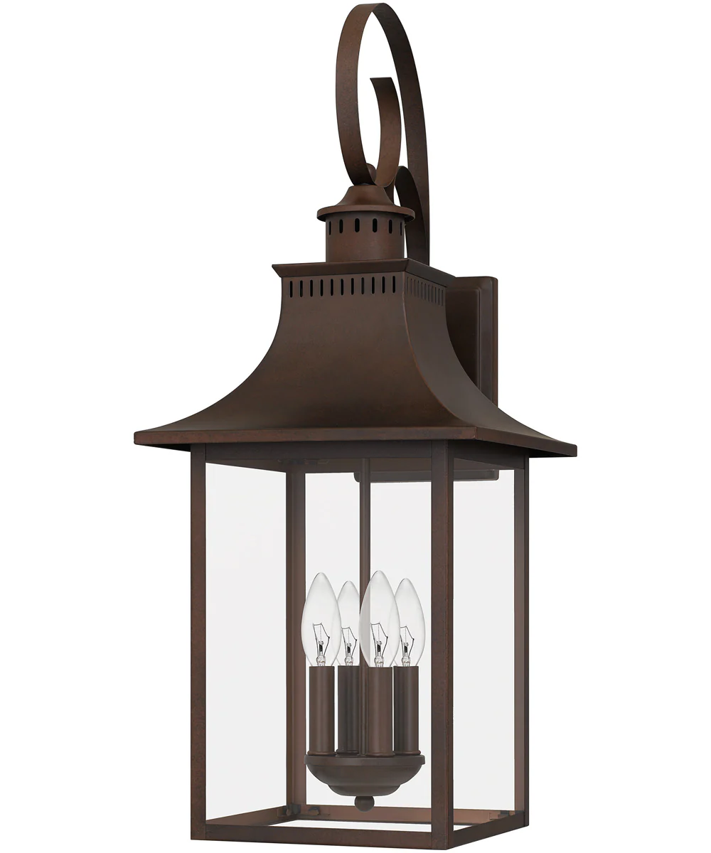 Chancellor Extra Large 4-light Outdoor Wall Light Copper Bronze - Image 3