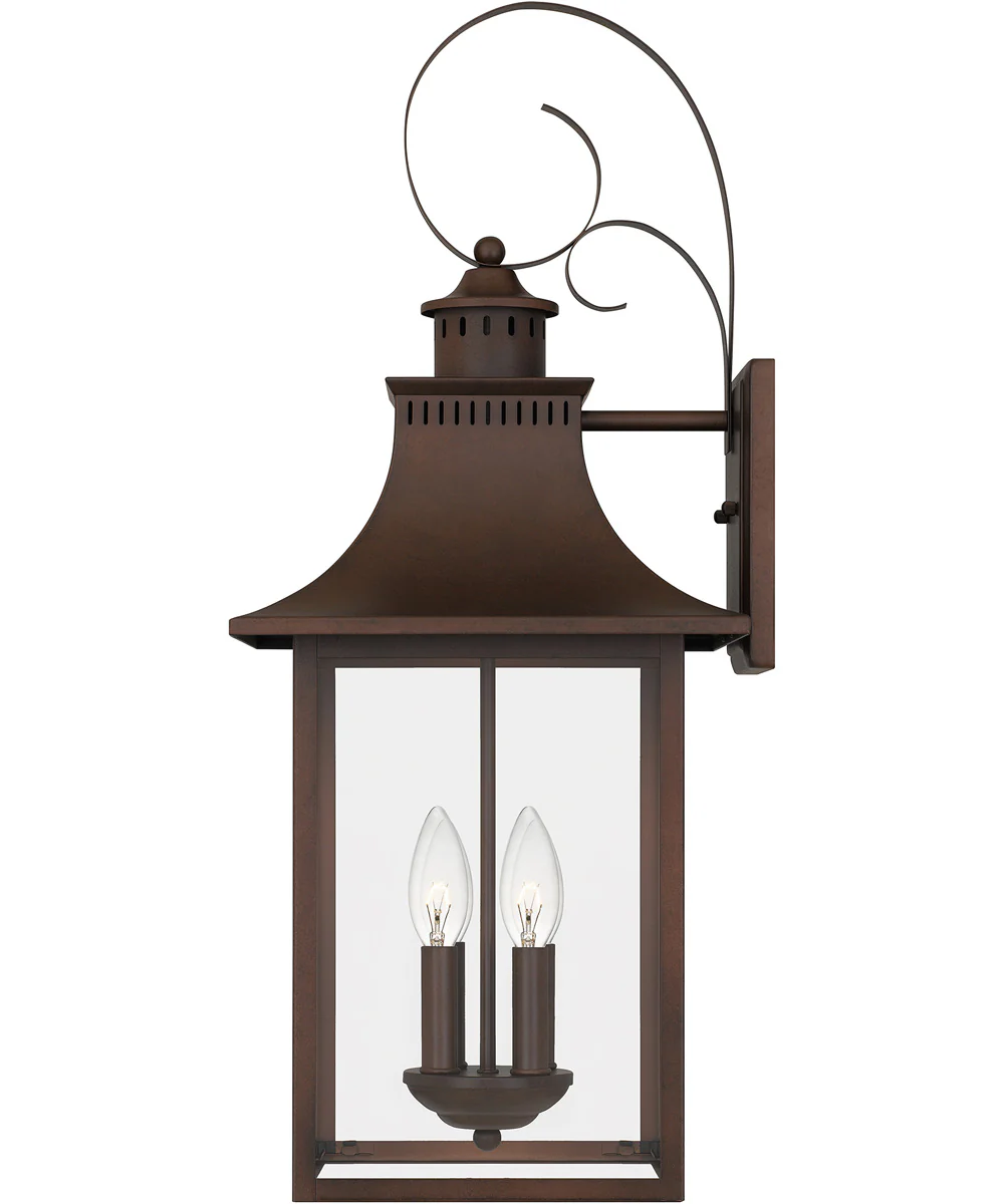 Chancellor Extra Large 4-light Outdoor Wall Light Copper Bronze - Image 5