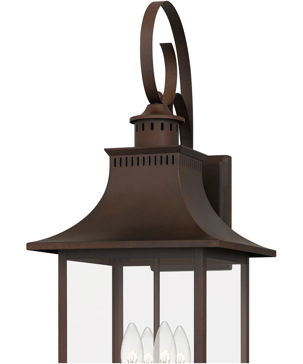 Chancellor Extra Large 4-light Outdoor Wall Light Copper Bronze - Image 6