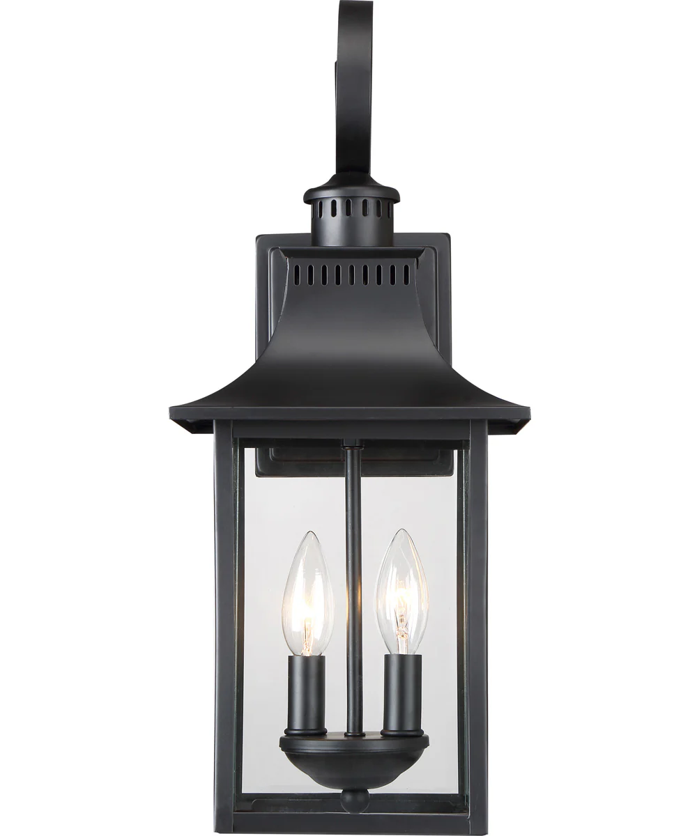 Chancellor Medium 2-light Outdoor Wall Light Mystic Black - Image 4