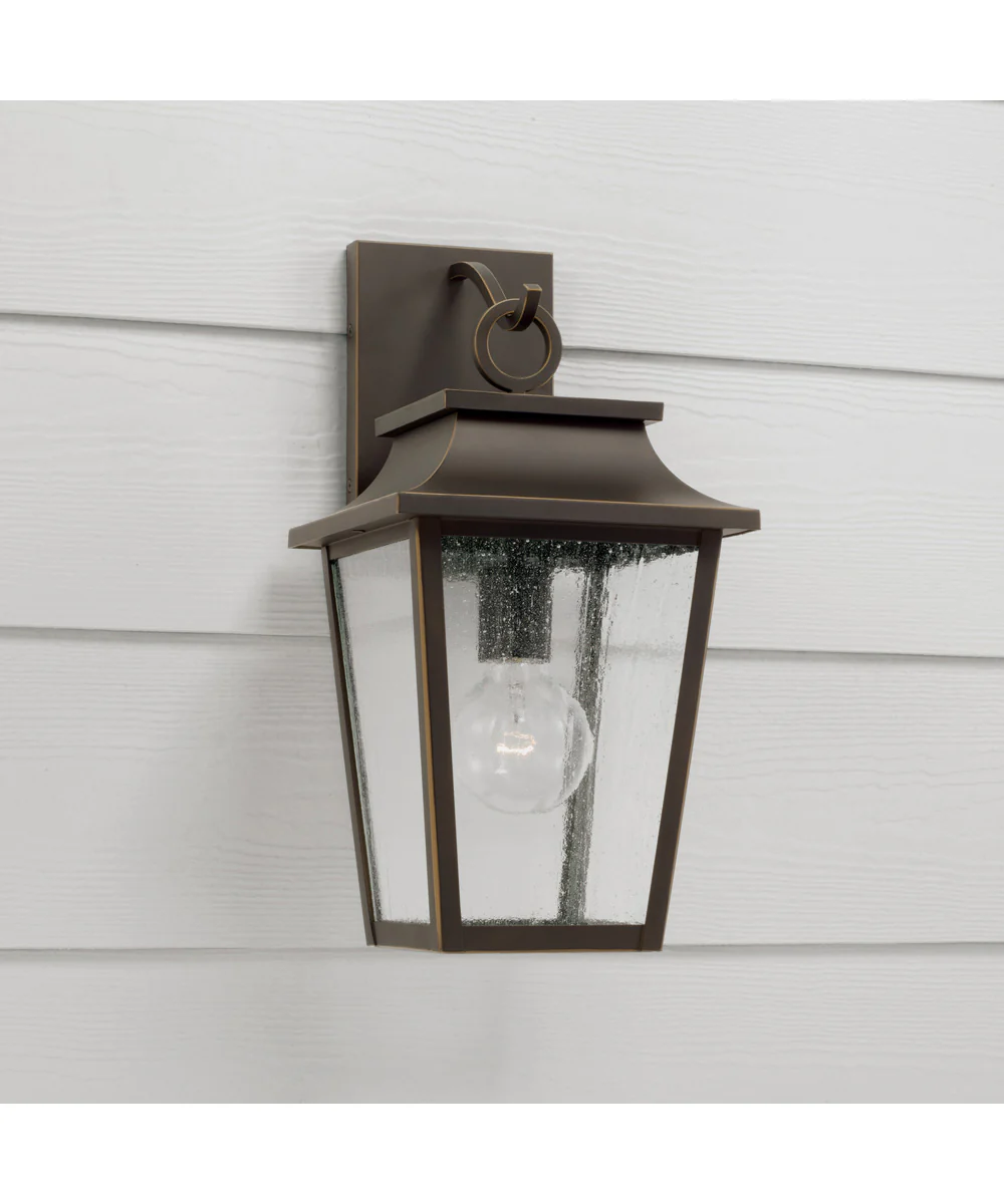 Chandler 1-Light Outdoor Wall-Lantern Oiled Bronze - Image 2