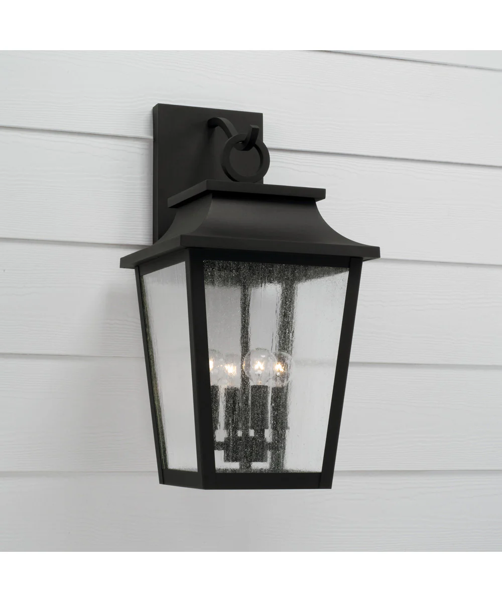 Chandler 4-Light Outdoor Wall-Lantern Black - Image 2