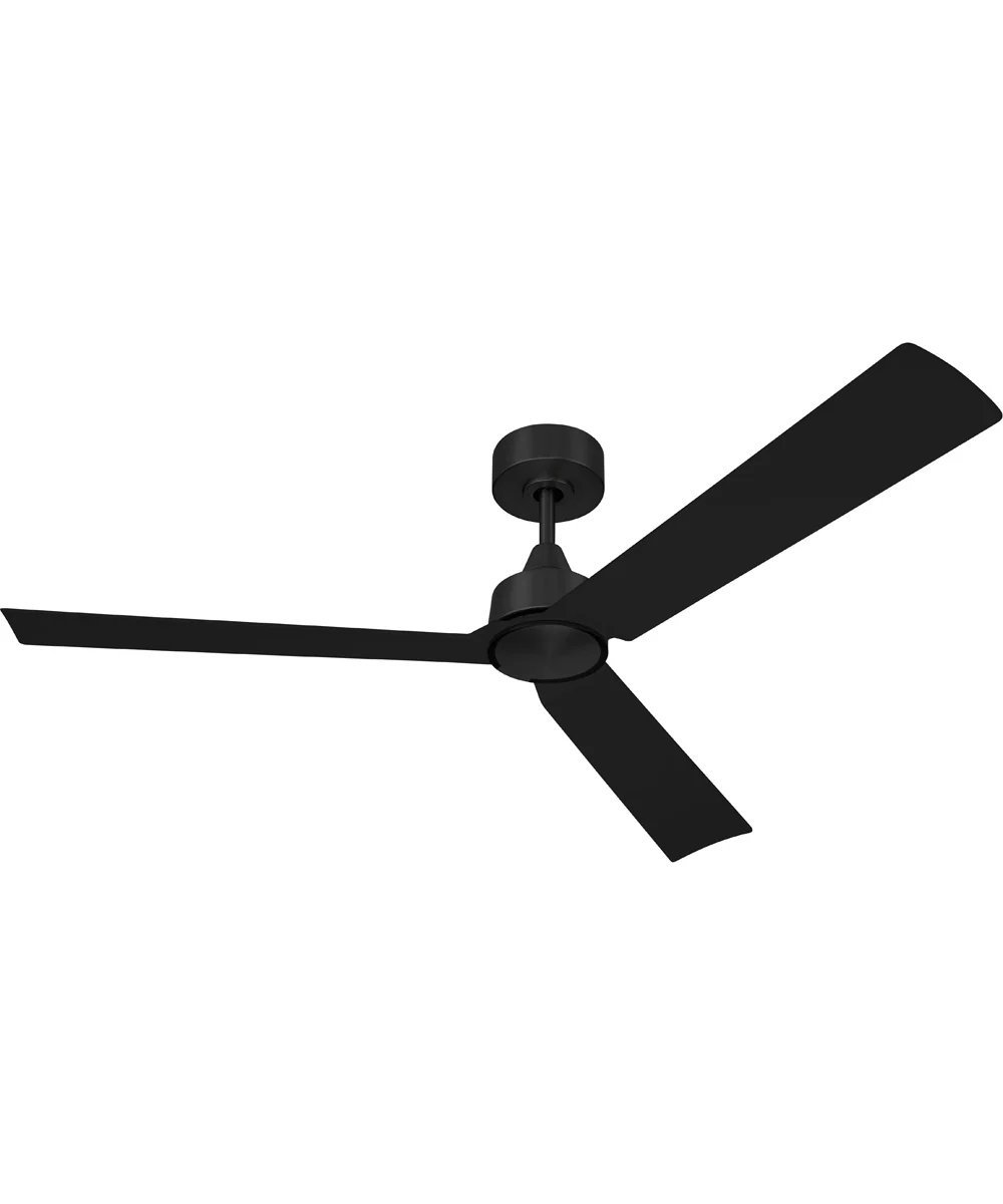 Charming 52" 3-Blade Indoor/Outdoor Damp Rated Ceiling Fan Fan Flat Black - Image 5