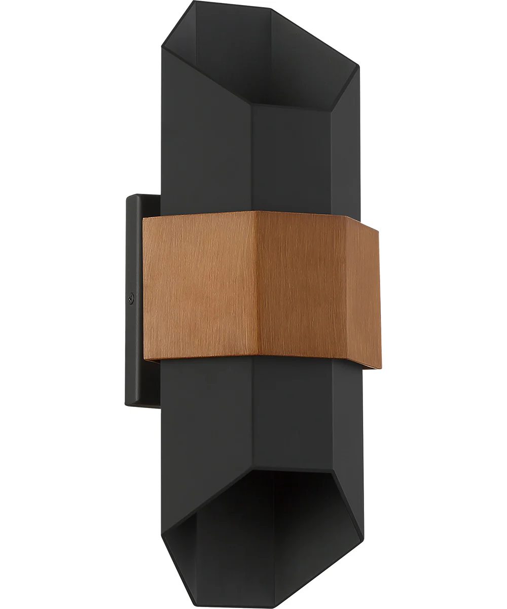 Chasm Medium Outdoor Wall Light  Coastal Armour Aluminum Matte Black - Image 3