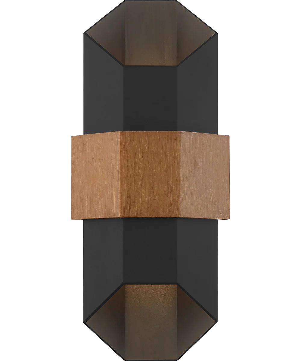 Chasm Medium Outdoor Wall Light  Coastal Armour Aluminum Matte Black - Image 4
