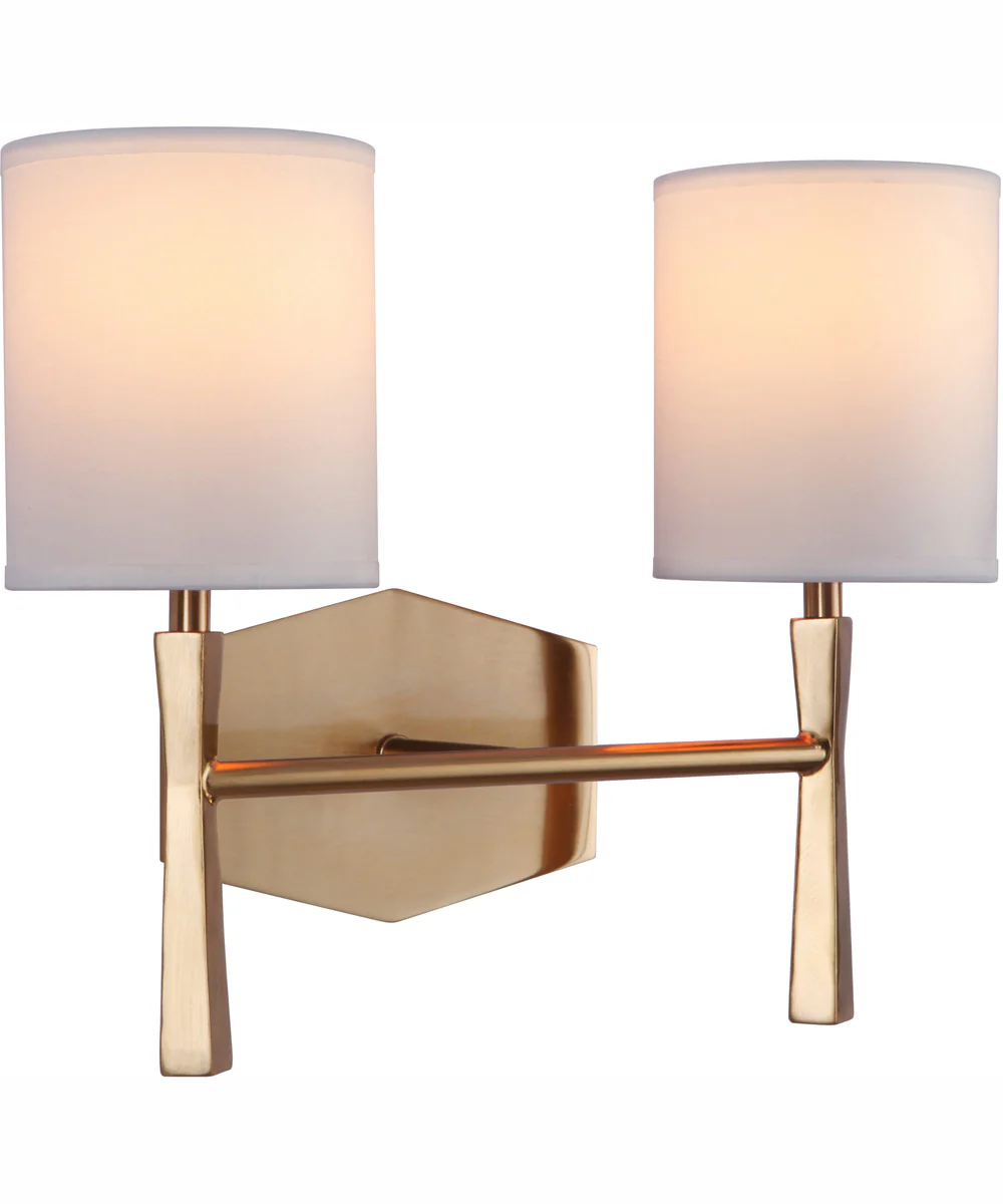 Chatham 2-Light Vanity Satin Brass - Image 2