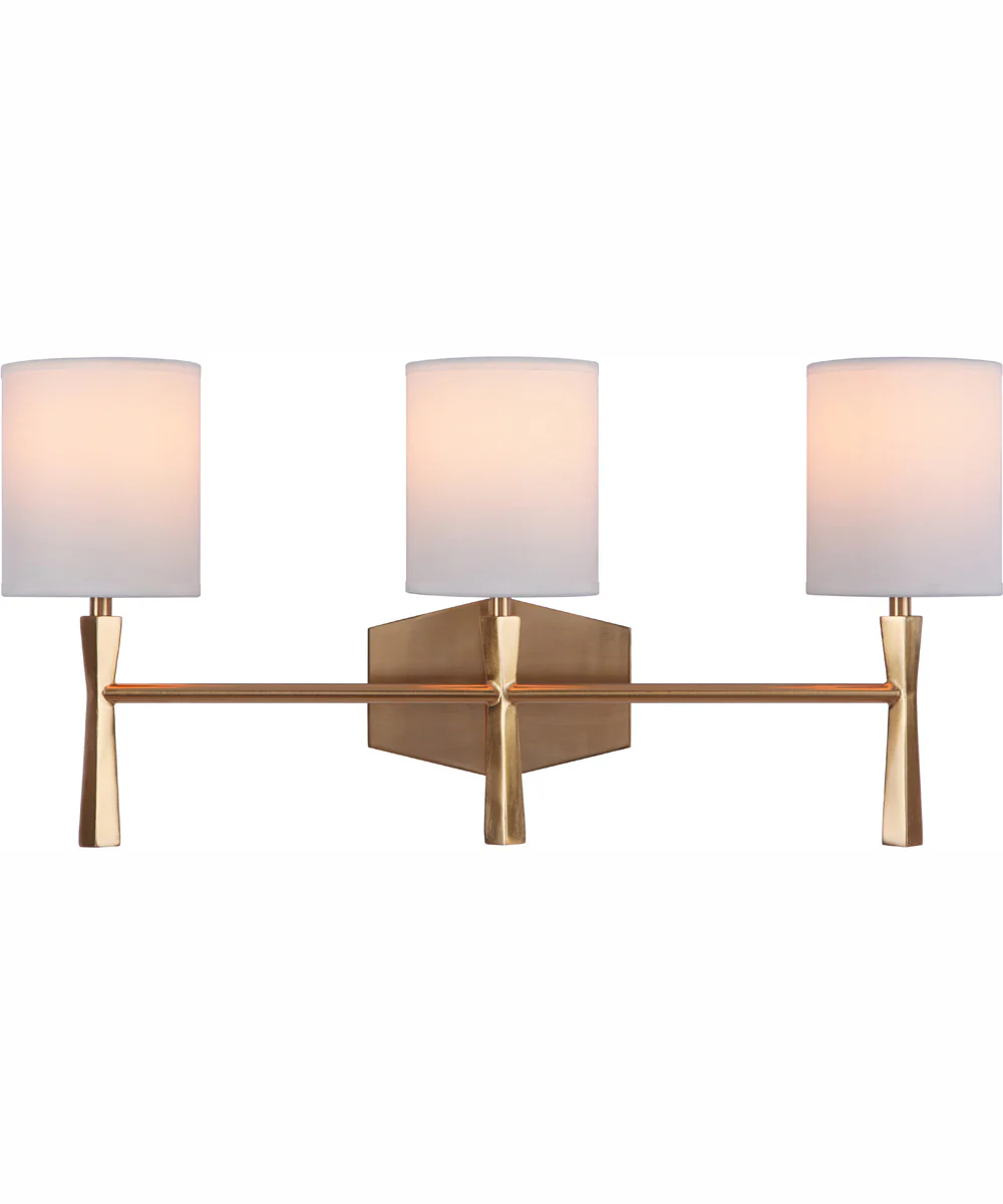 Chatham 3-Light Vanity Satin Brass - Image 3