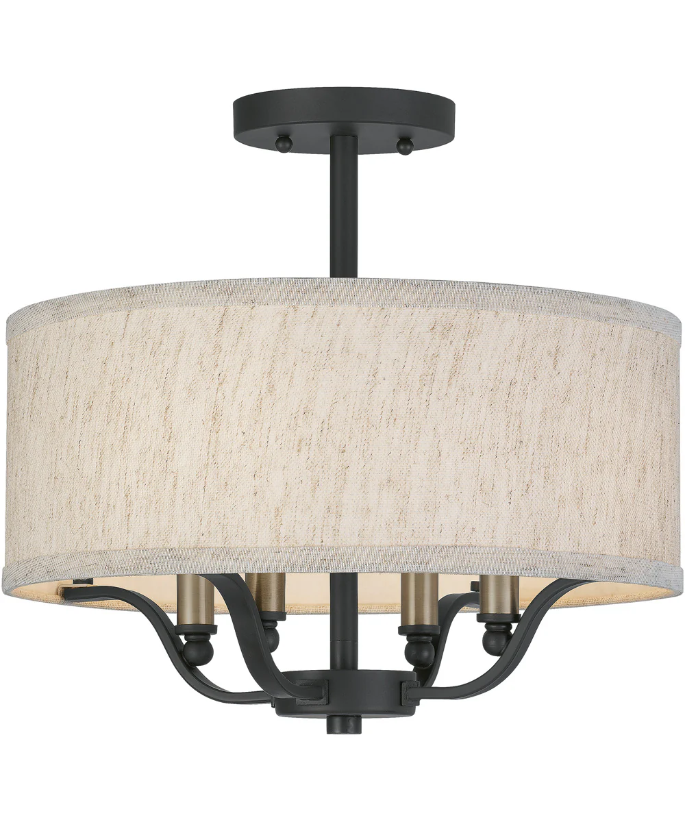 Cheyenne 4-light Semi Flush Mount Western Bronze - Image 2