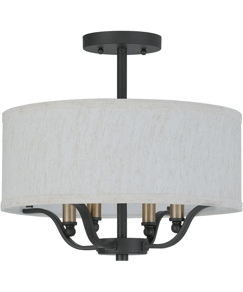 Cheyenne 4-light Semi Flush Mount Western Bronze - Image 3