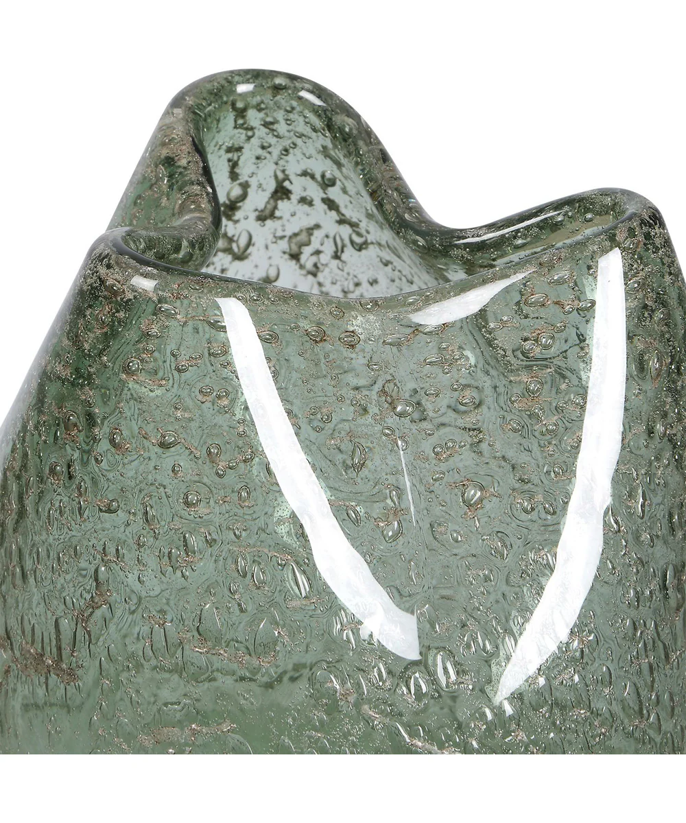 Chianti Seeded Glass Vases Set of 2 - Image 4