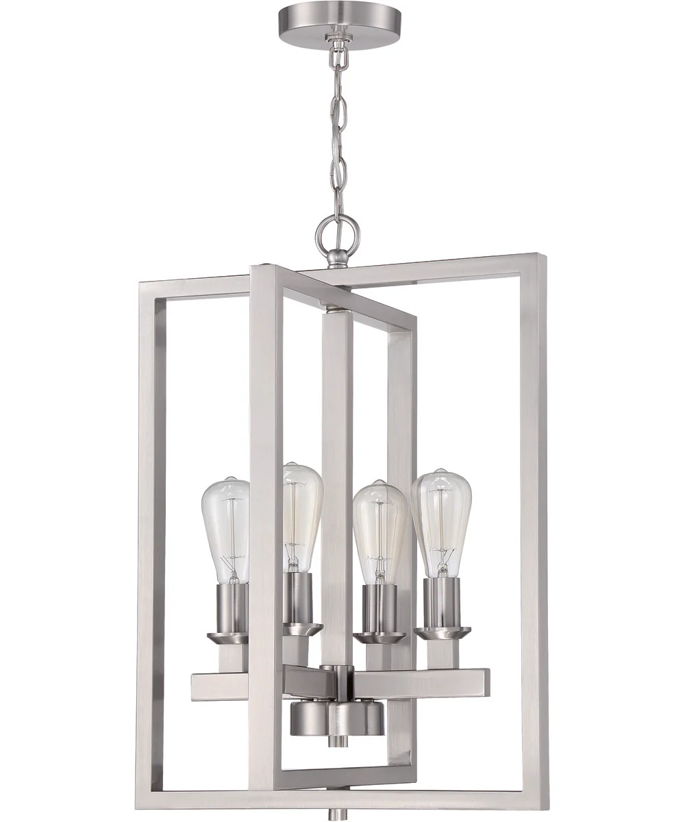 Chicago 4-Light Foyer Brushed Polished Nickel - Image 2