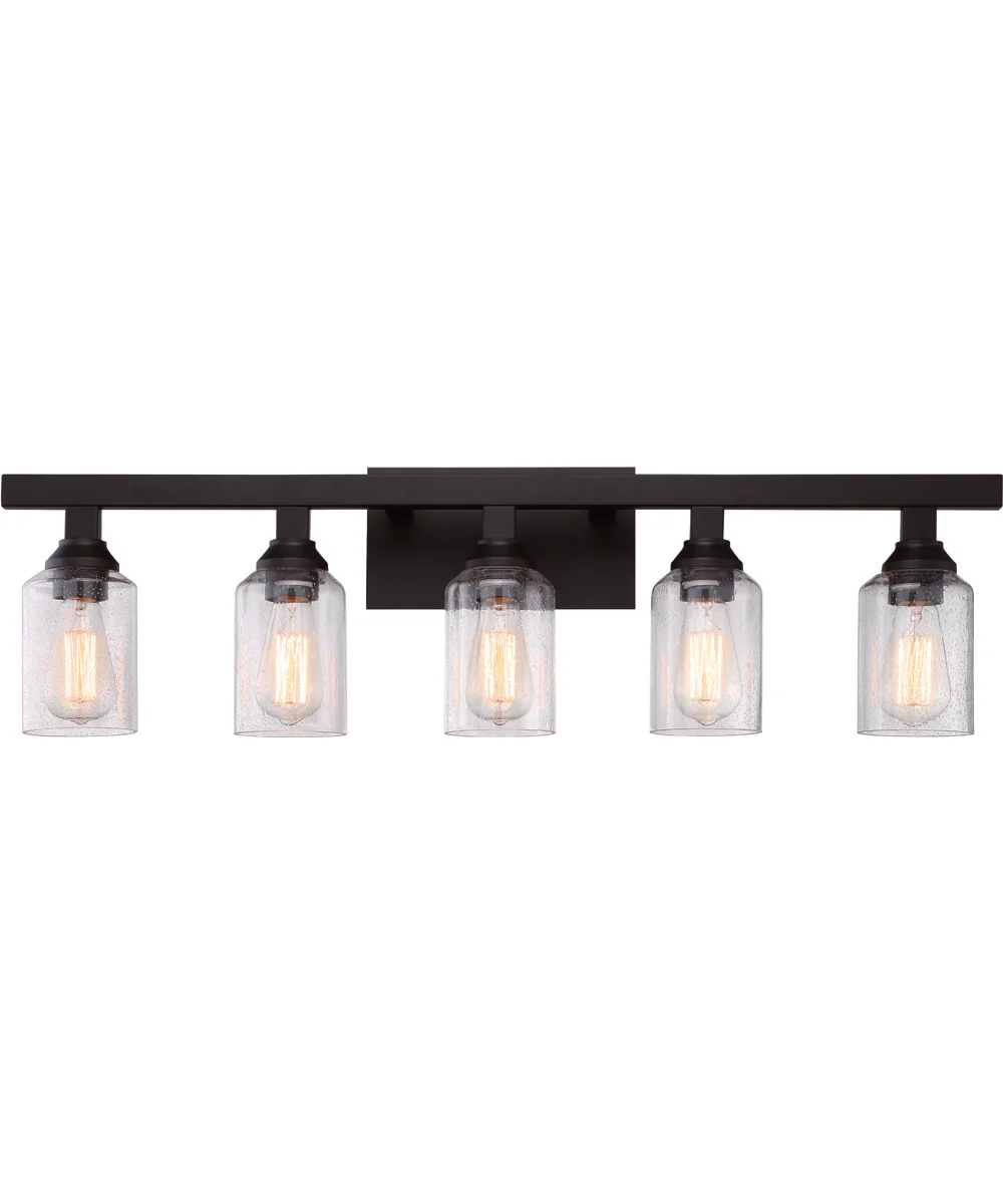 Chicago 5-Light Vanity Flat Black - Image 3