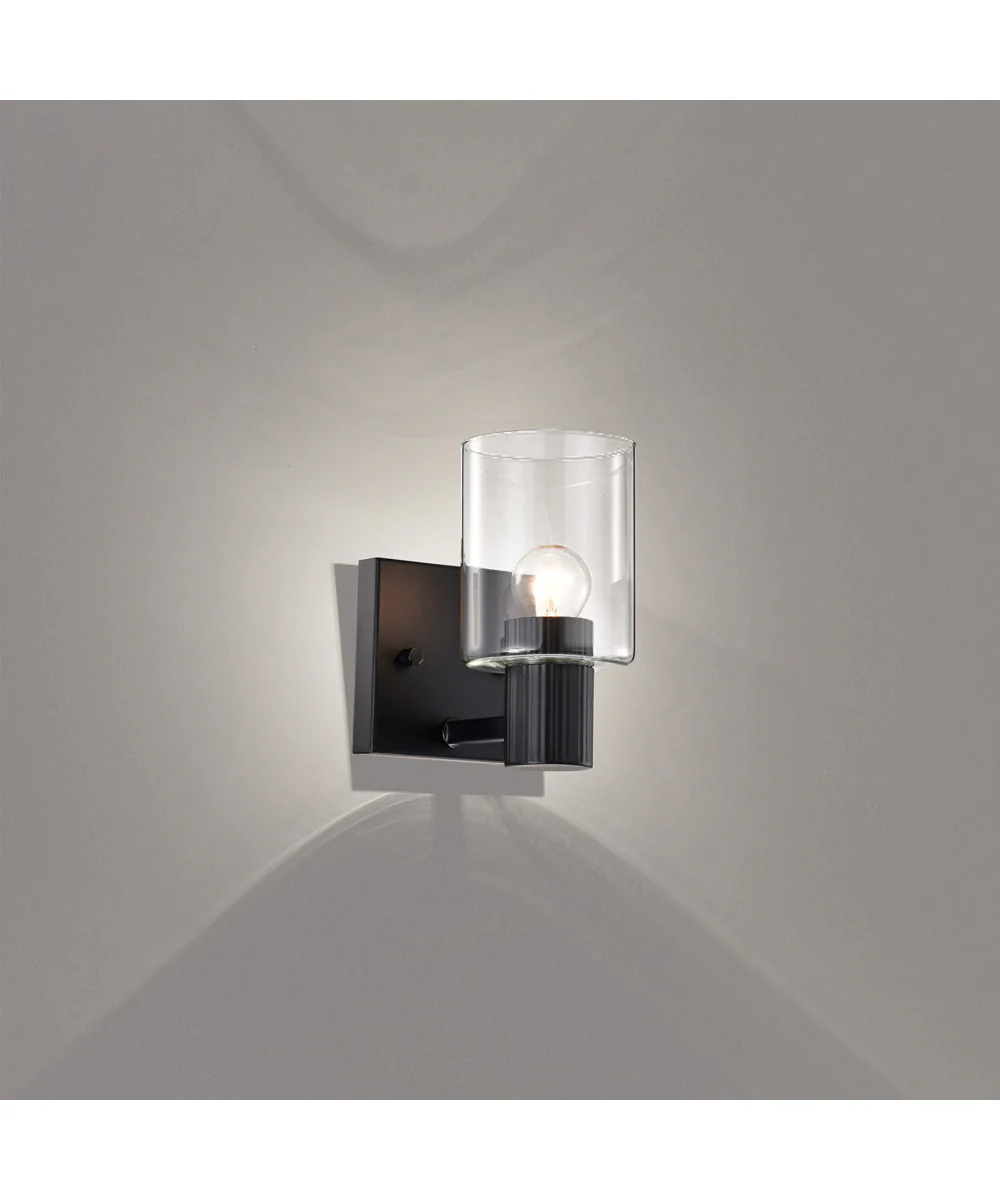 Clarksville 1-Light Vanity & Wall Matte Black - Image 3