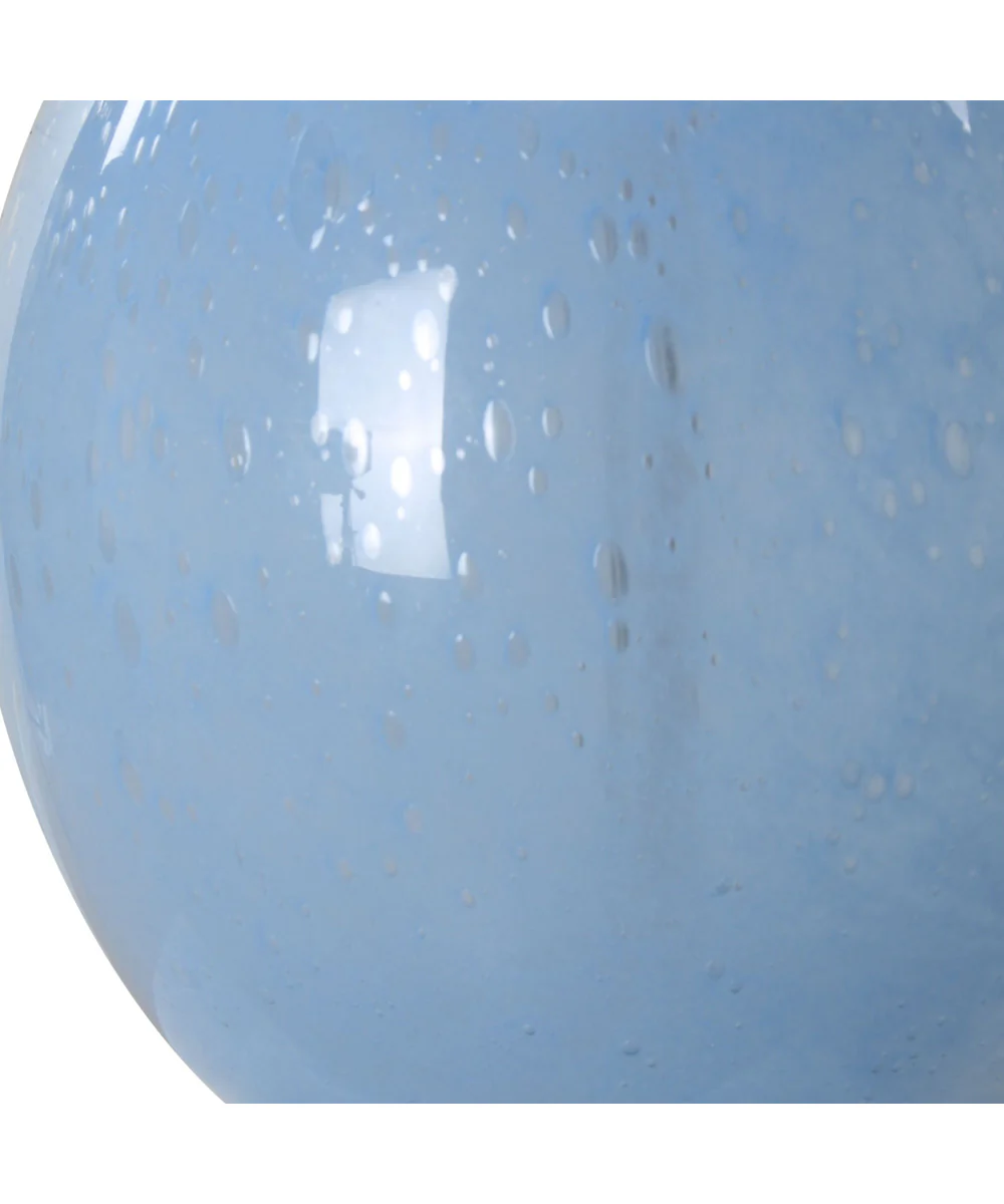 Clear Sky Blue Glass Table Lamp - Image 5
