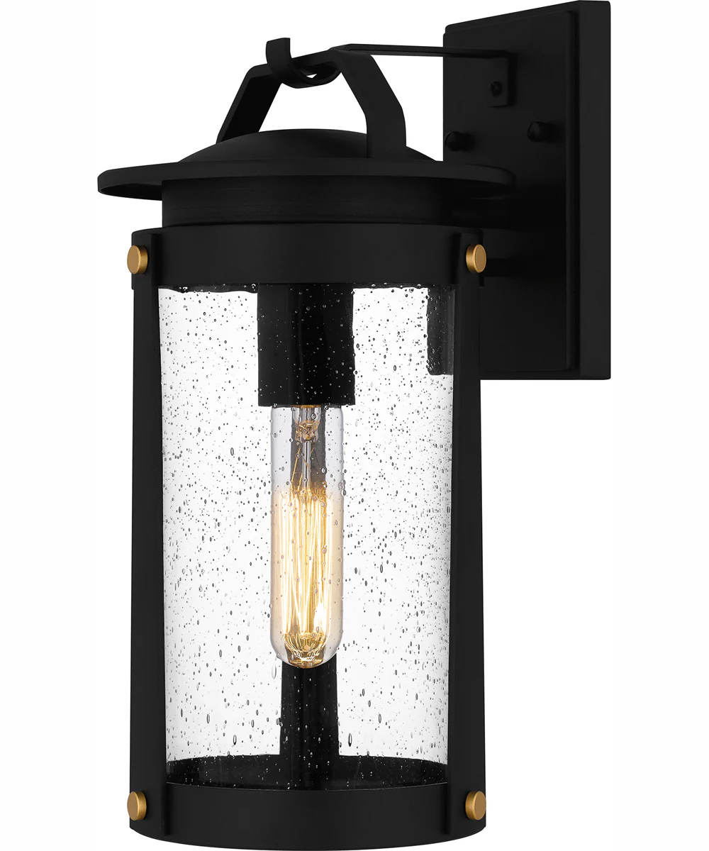 Clifton Medium 1-light Outdoor Wall Light Coastal Armour Aluminum Earth Black - Image 2