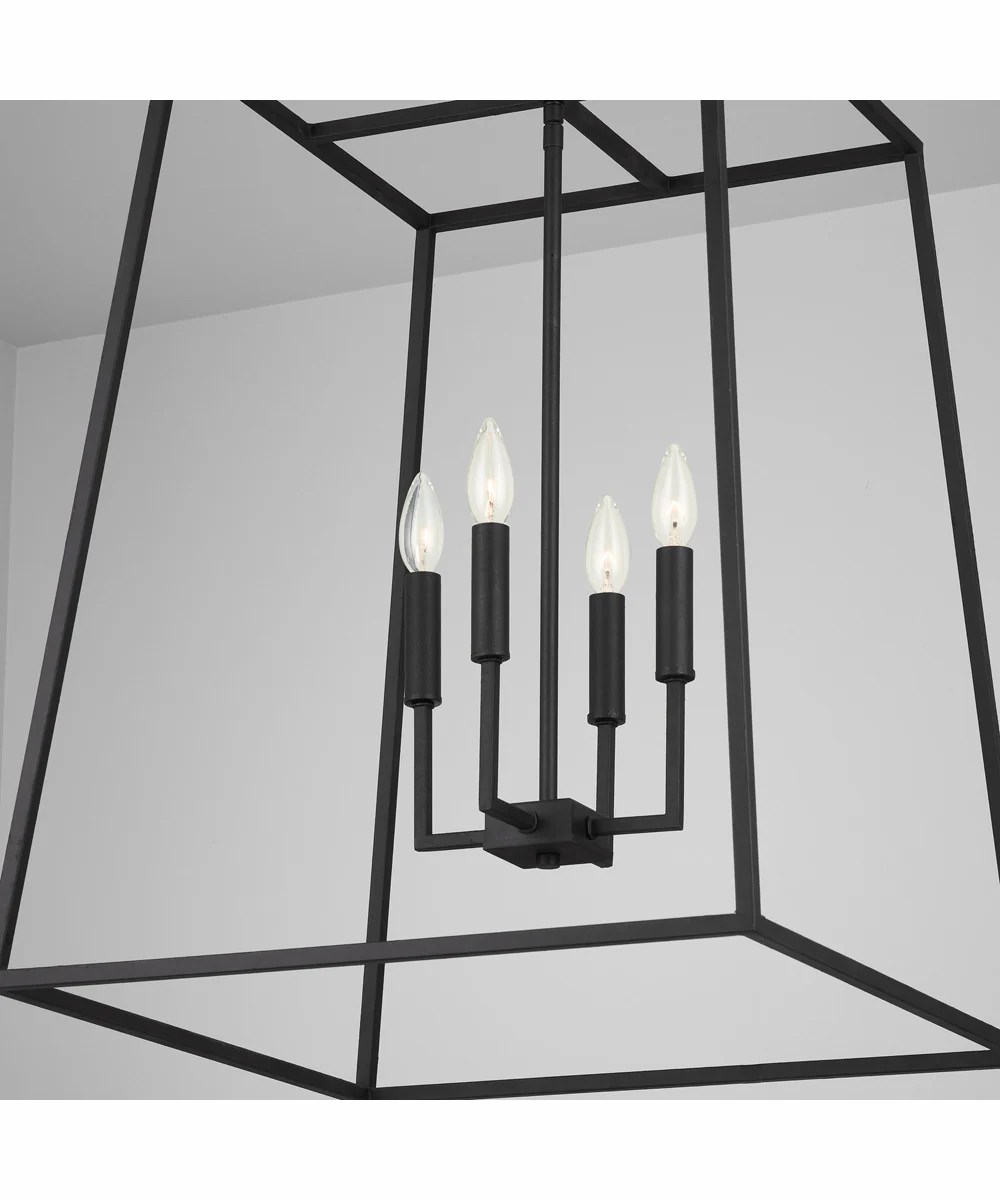 Clint 4-Light Pendant Black Iron - Image 2