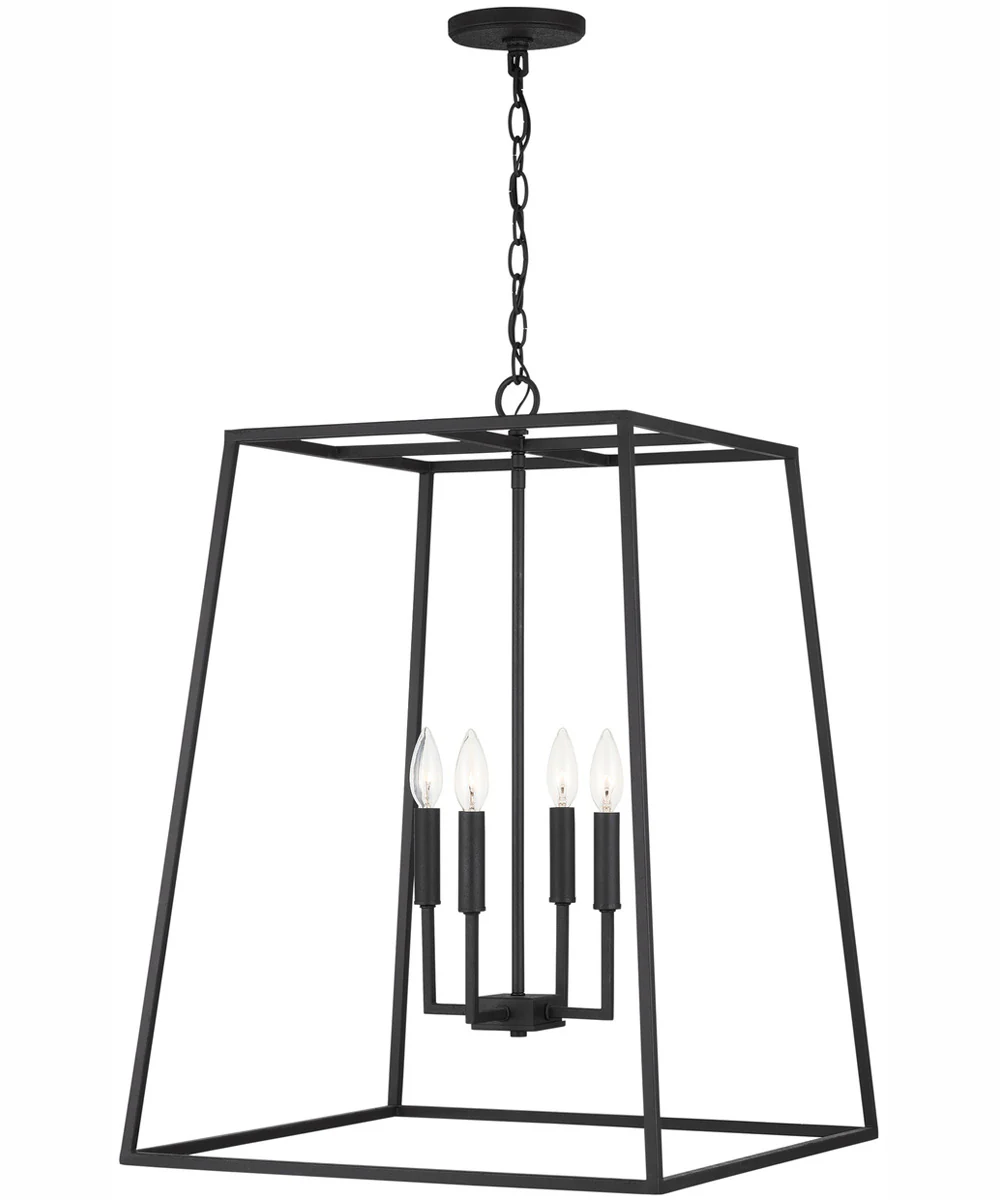 Clint 4-Light Pendant Black Iron - Image 3