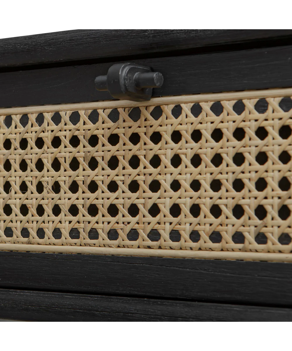 Coast Black Rattan Side Table - Image 2