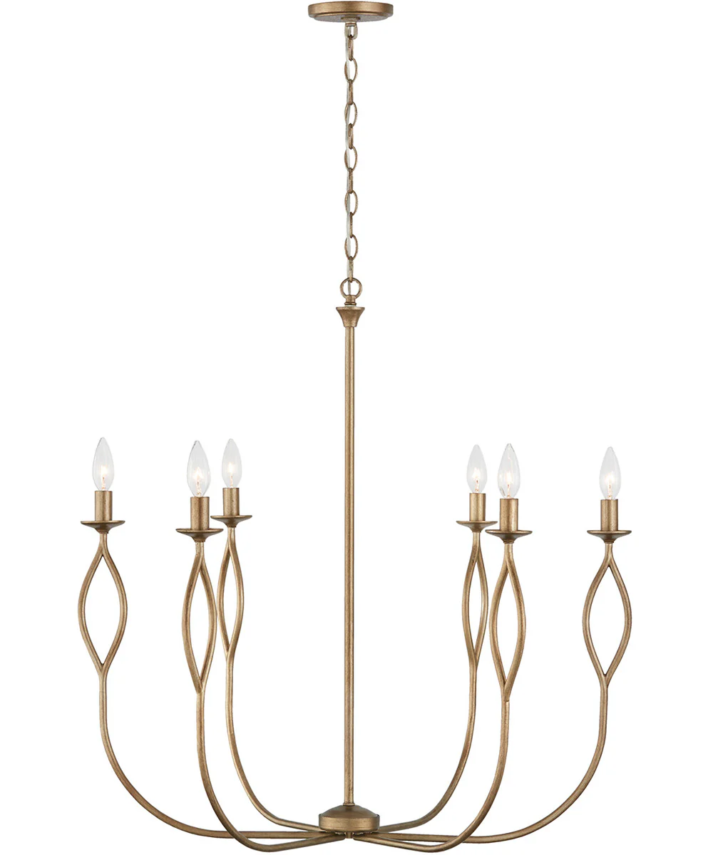 Cohen 6-Light Chandelier Mystic Luster
