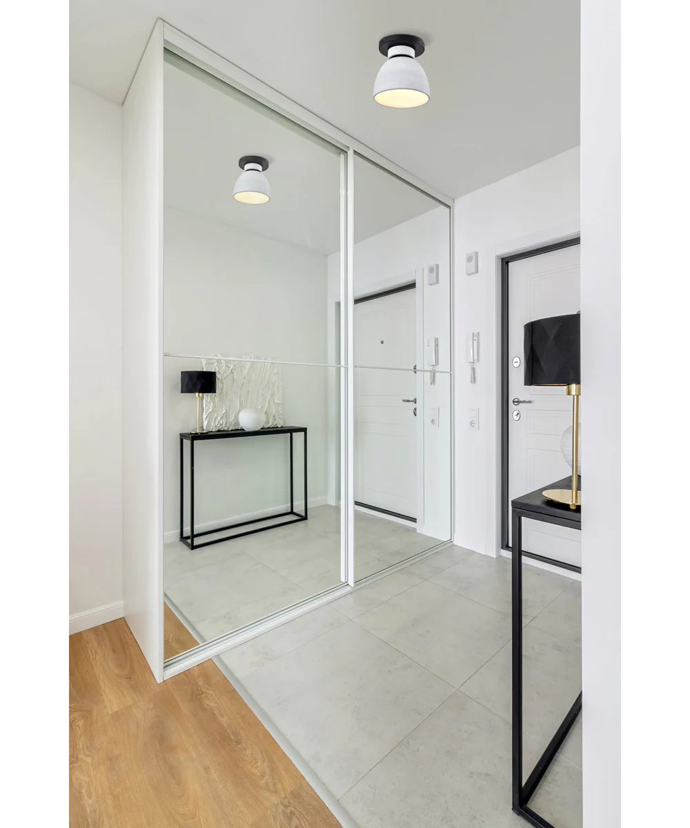 Collins 1-Light Close-to-Ceiling Matte Black - Image 2