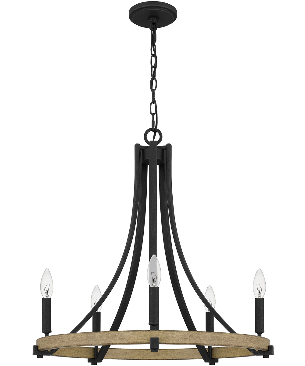 Colombes 5-light Chandelier Grey Ash - Image 3