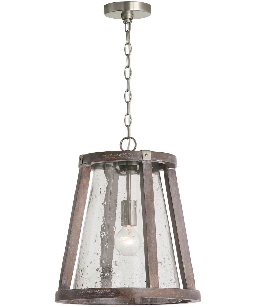 Connor 1-Light Pendant Black Wash and Matte Nickel - Image 3