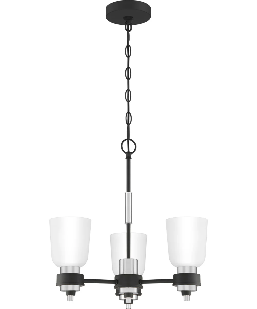 Conrad 3-light Chandelier Brushed Nickel - Image 2