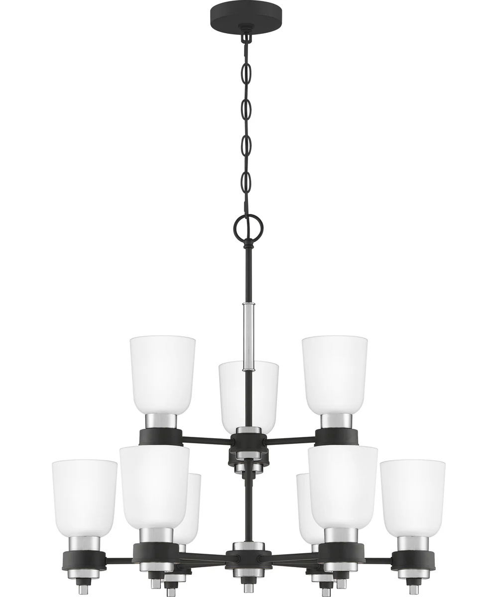 Conrad 9-light Chandelier Brushed Nickel - Image 2