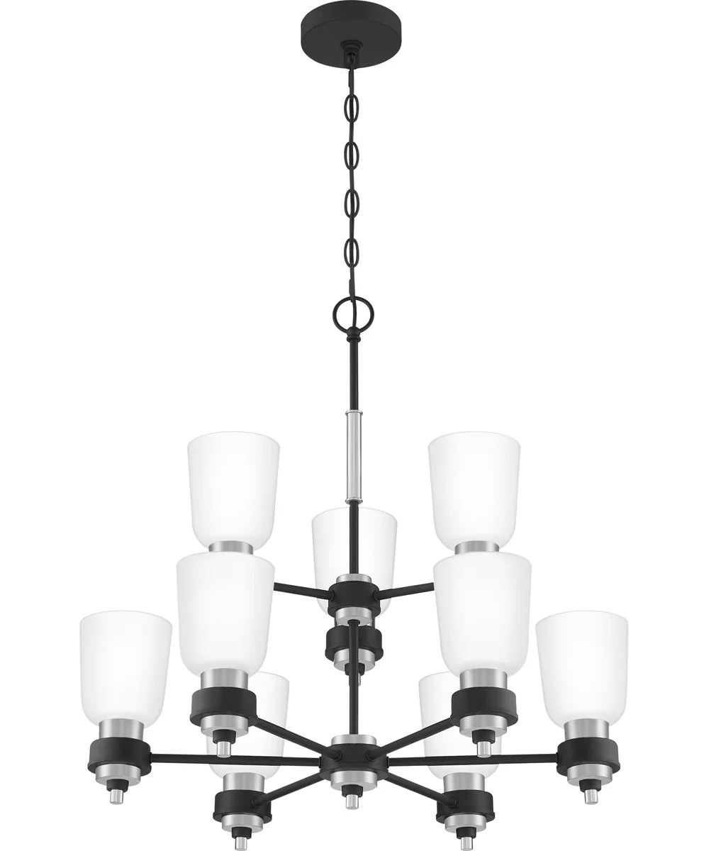 Conrad 9-light Chandelier Brushed Nickel - Image 4