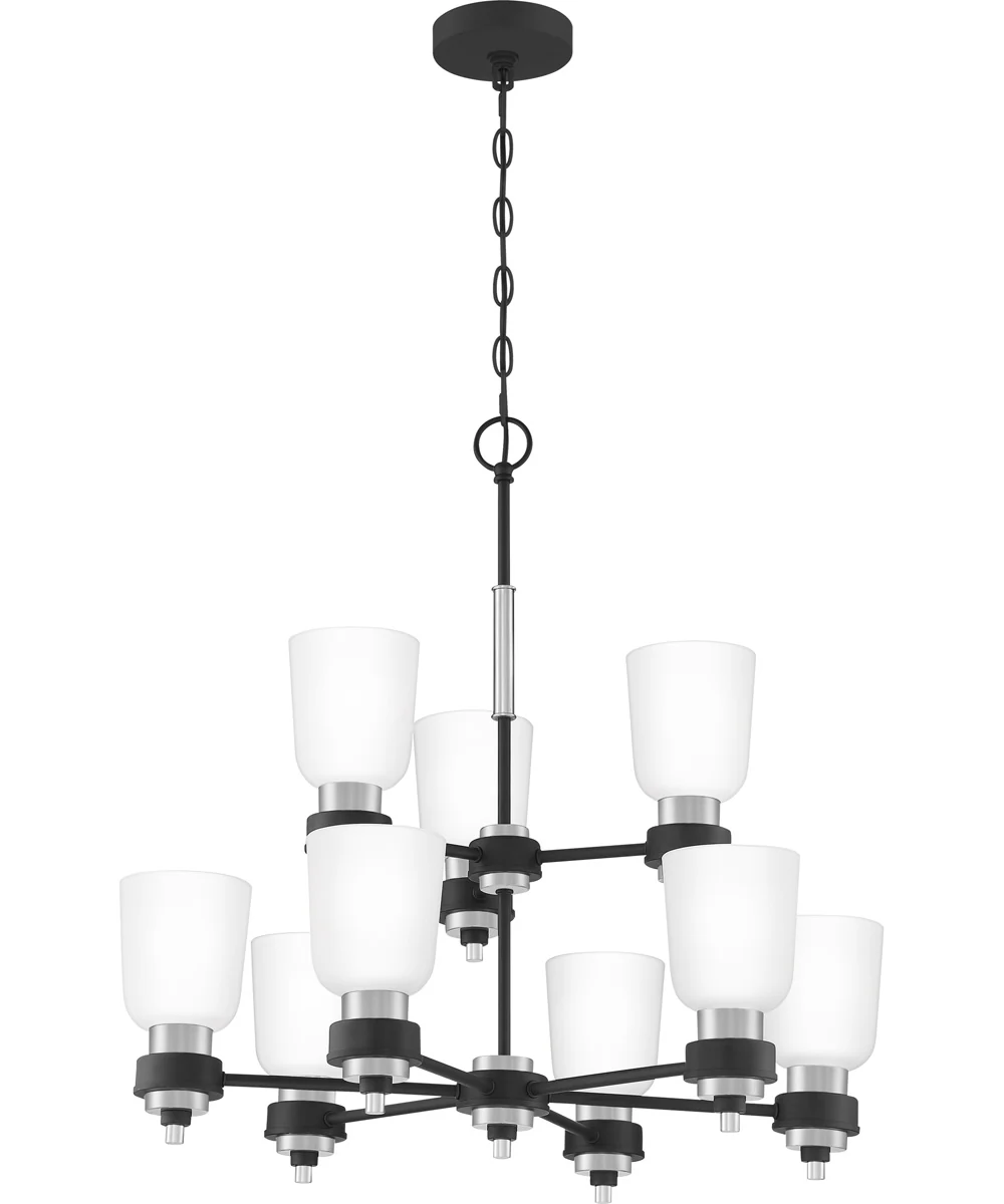 Conrad 9-light Chandelier Brushed Nickel - Image 5