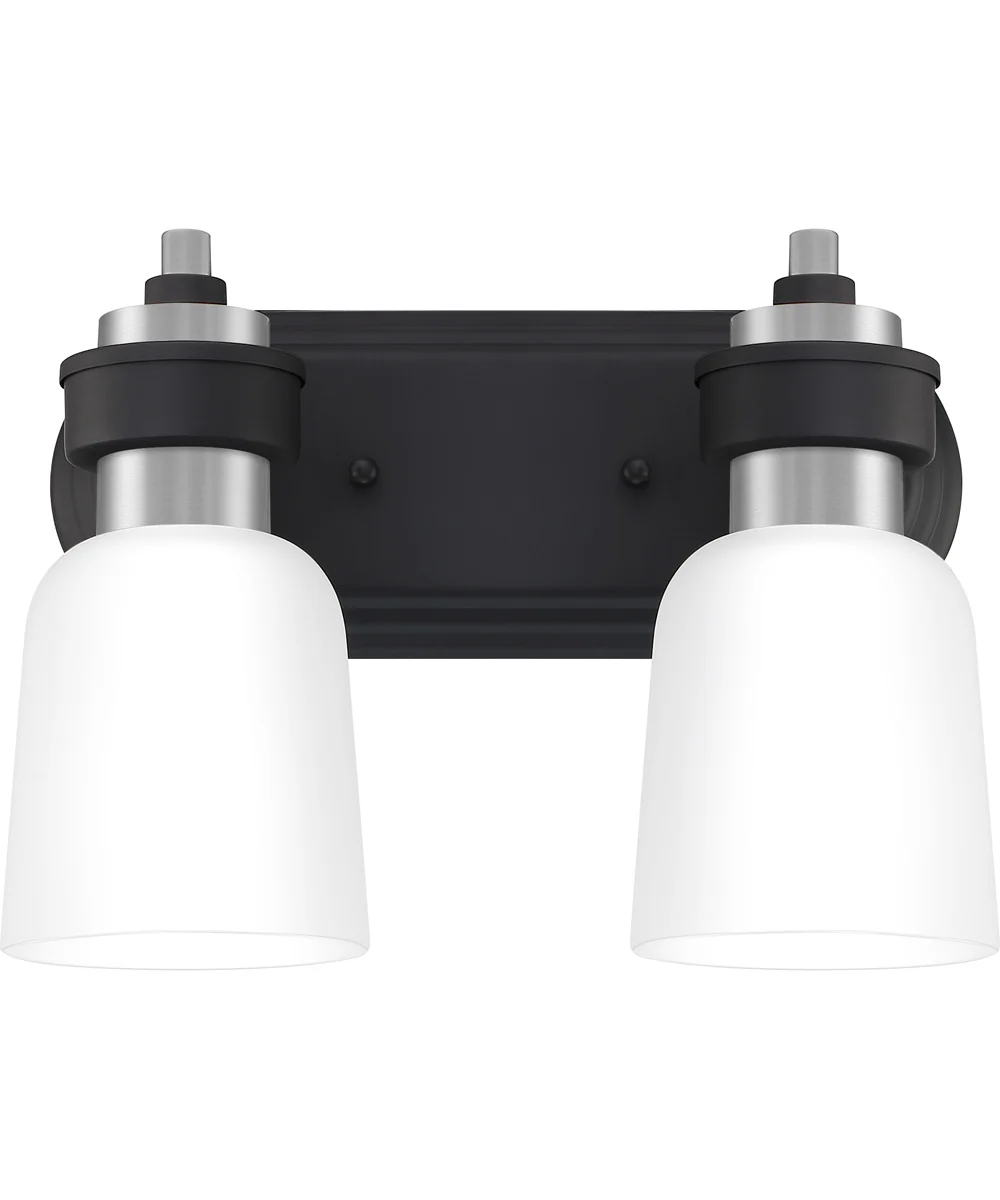 Conrad Medium 2-light Bath Light Brushed Nickel