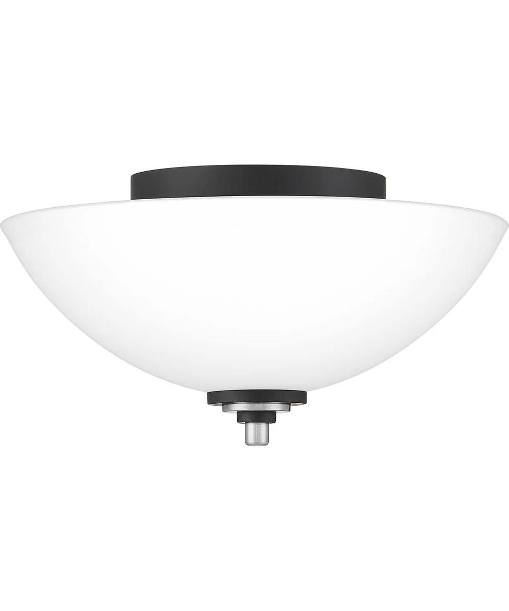 Conrad Medium 2-light Flush Mount Brushed Nickel - Image 2