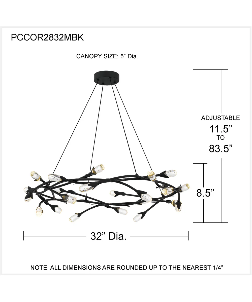 Cora Pendant Matte Black - Image 4