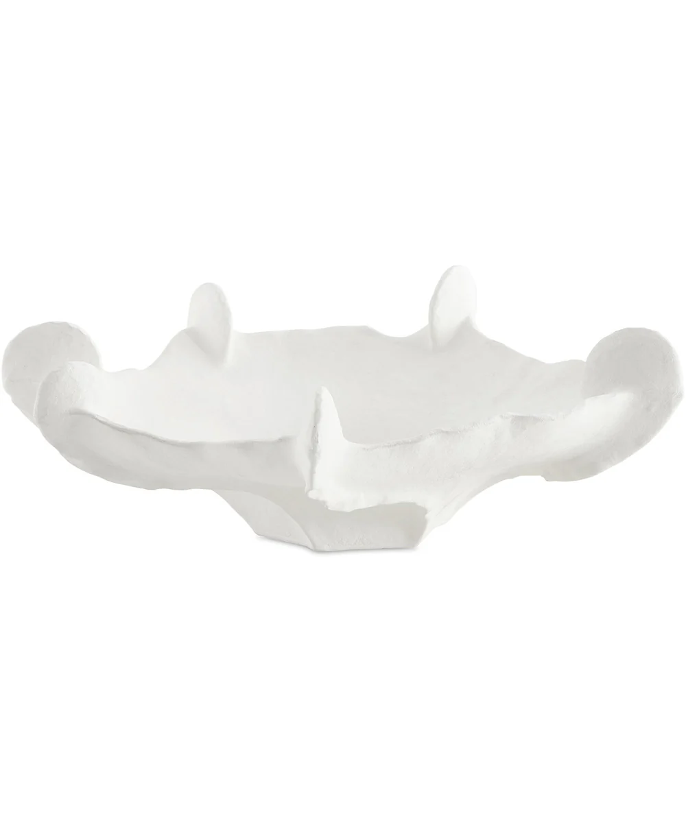 Coral Mirage White Outdoor Bowl