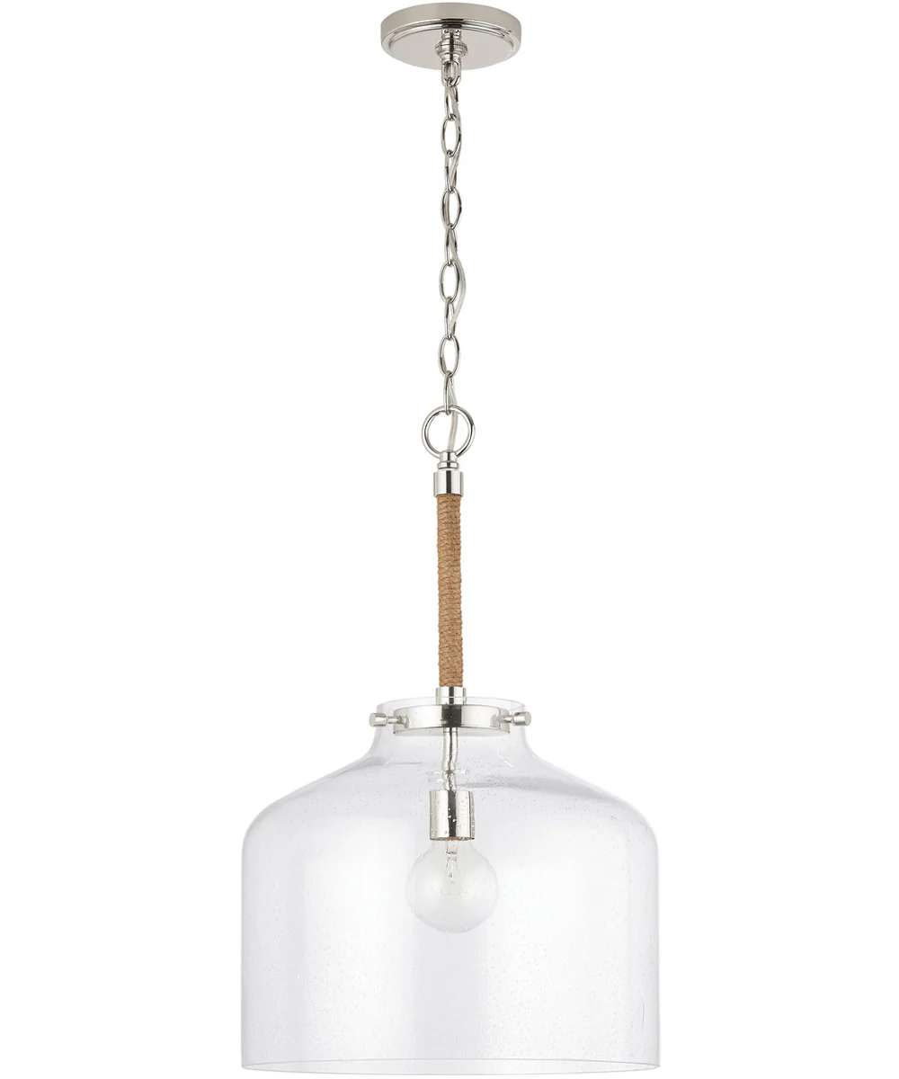 Corde 1-Light Pendant Polished Nickel