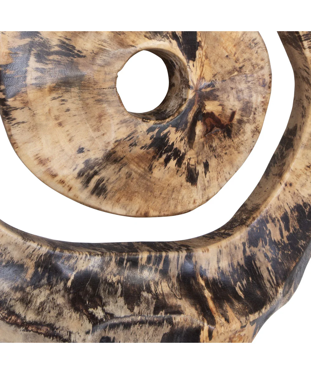 Corkscrew Wood Wall Decor Set/9 - Image 3