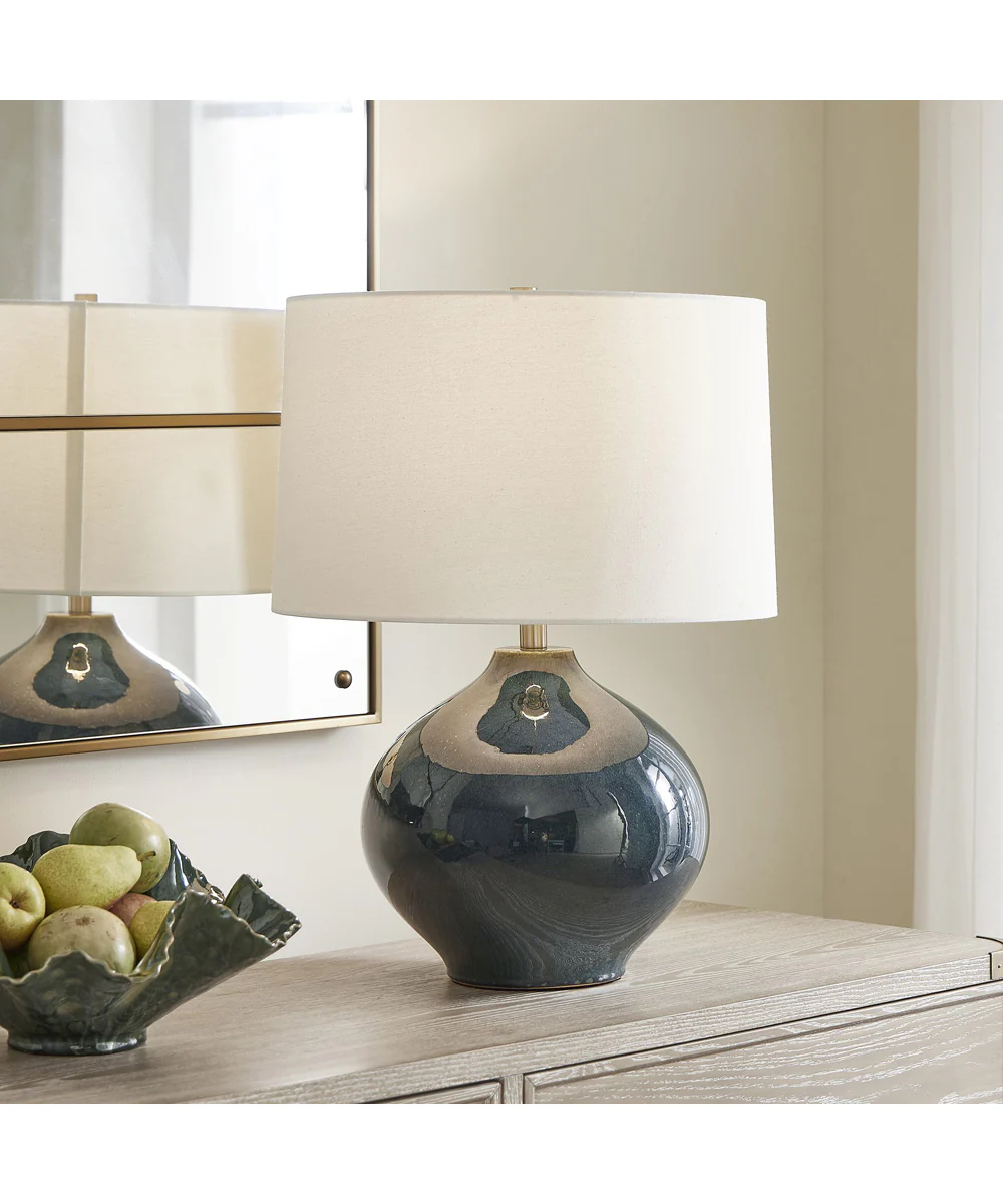 Corrine Deep Blue Table Lamp - Image 2