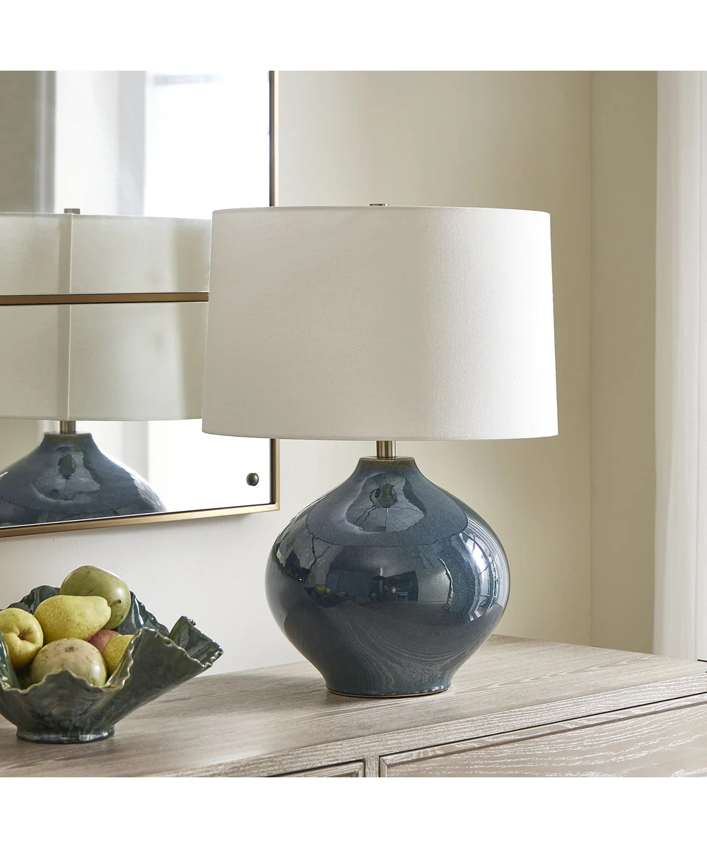 Corrine Deep Blue Table Lamp - Image 3