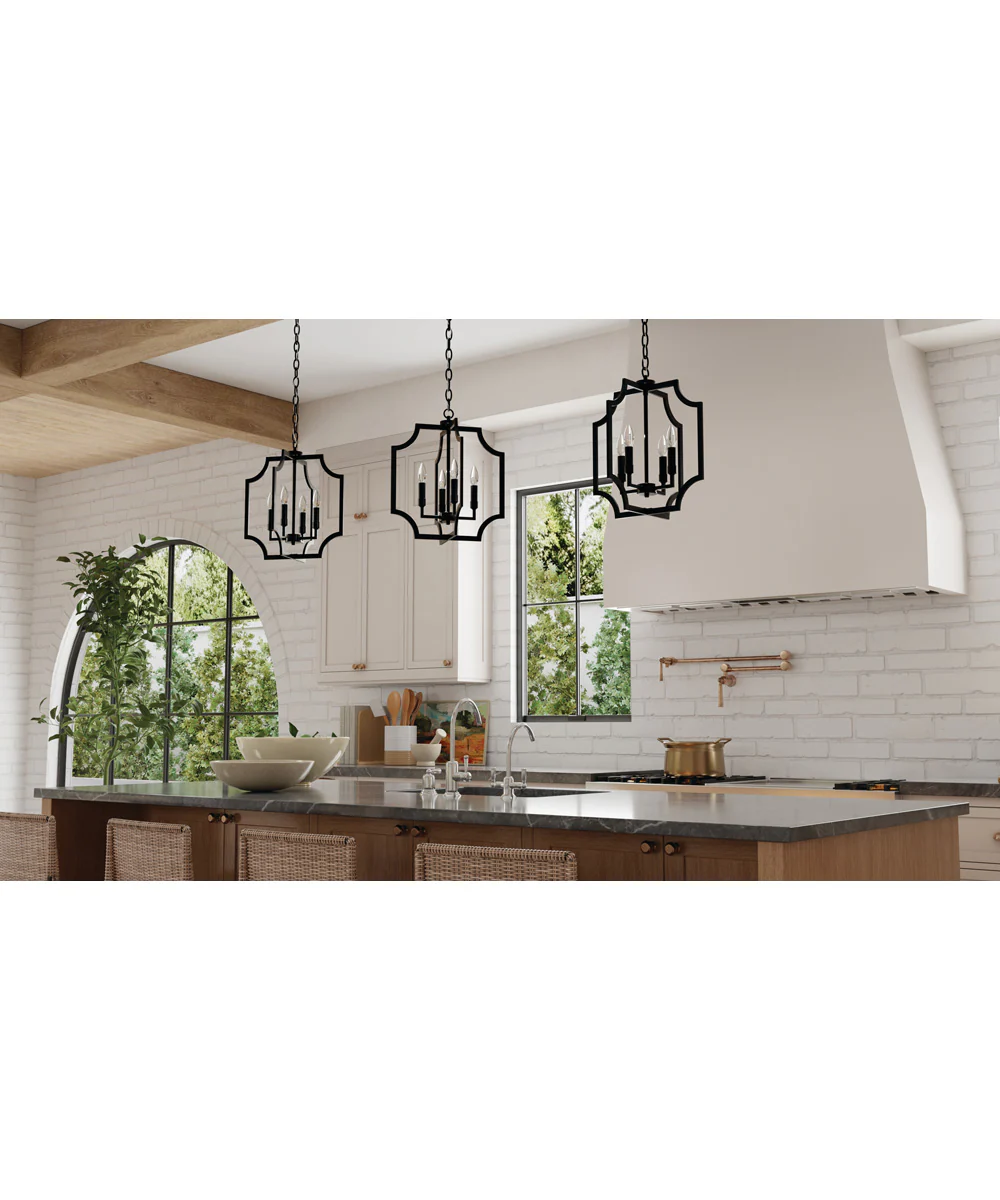 Courtney 4-Light Foyer Matte Black - Image 2