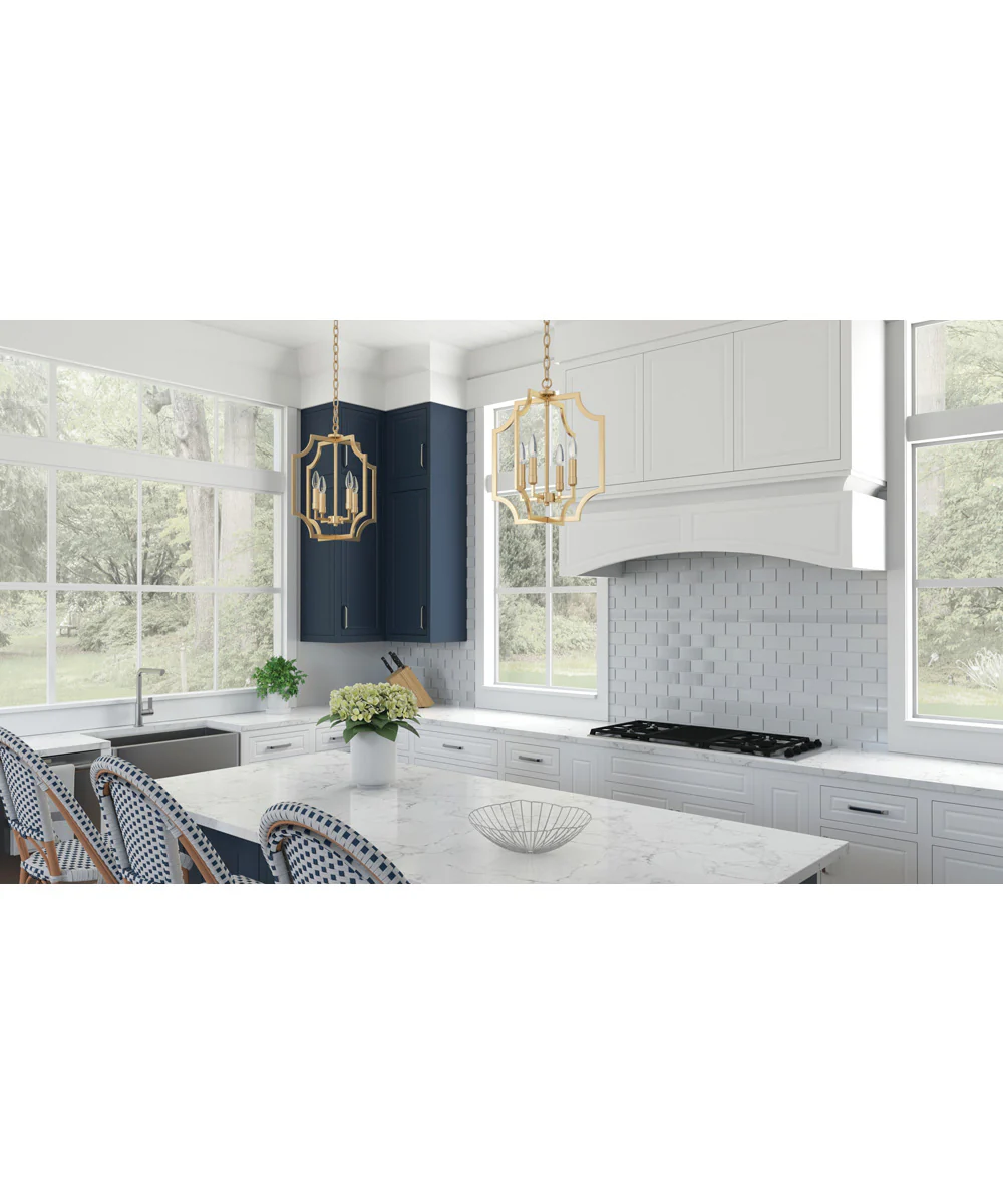 Courtney 4-Light Foyer Matte Brass - Image 2