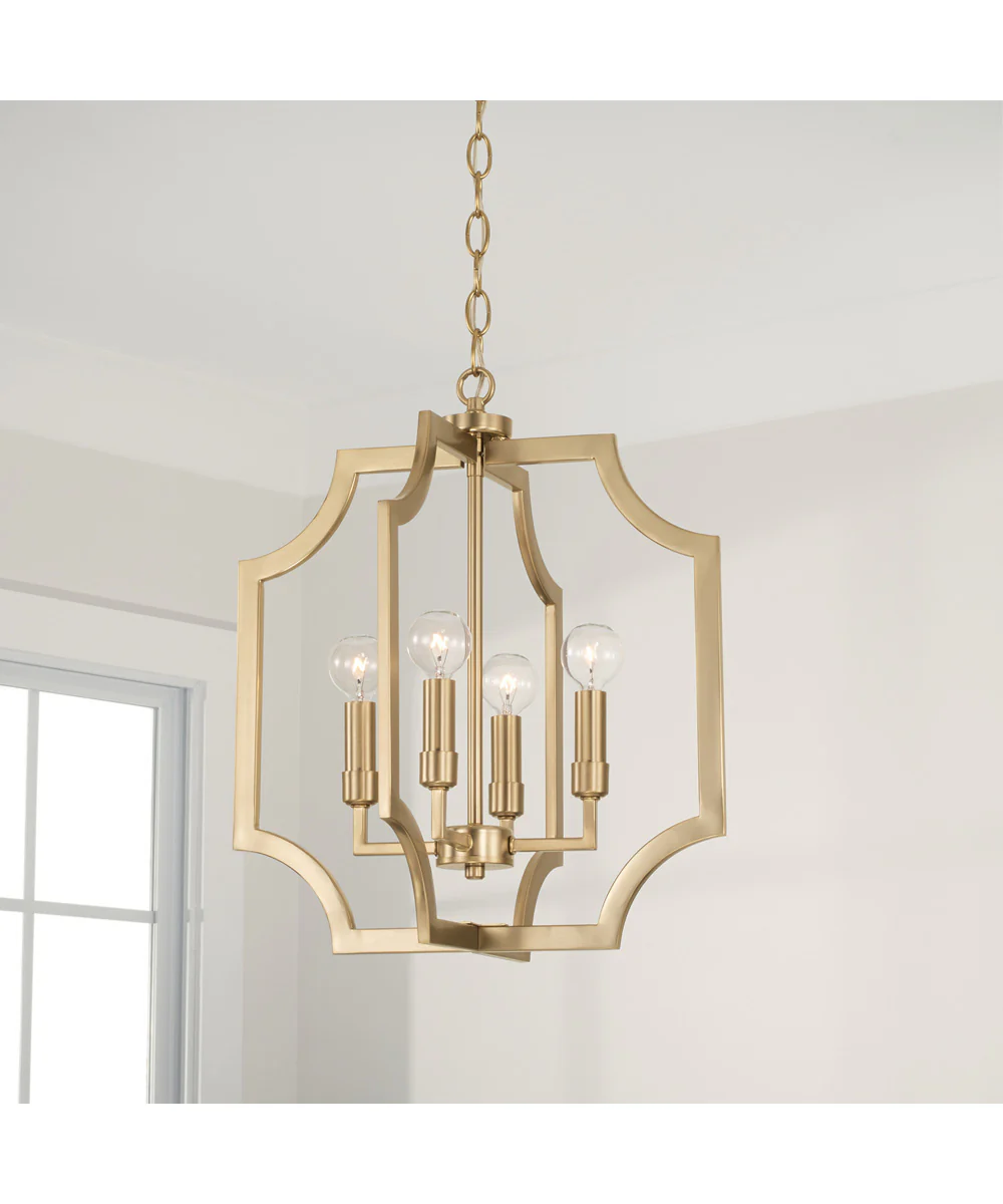 Courtney 4-Light Foyer Matte Brass - Image 3