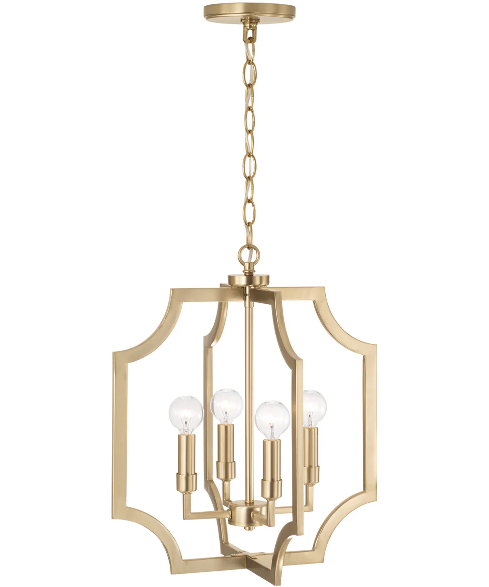 Courtney 4-Light Foyer Matte Brass - Image 4