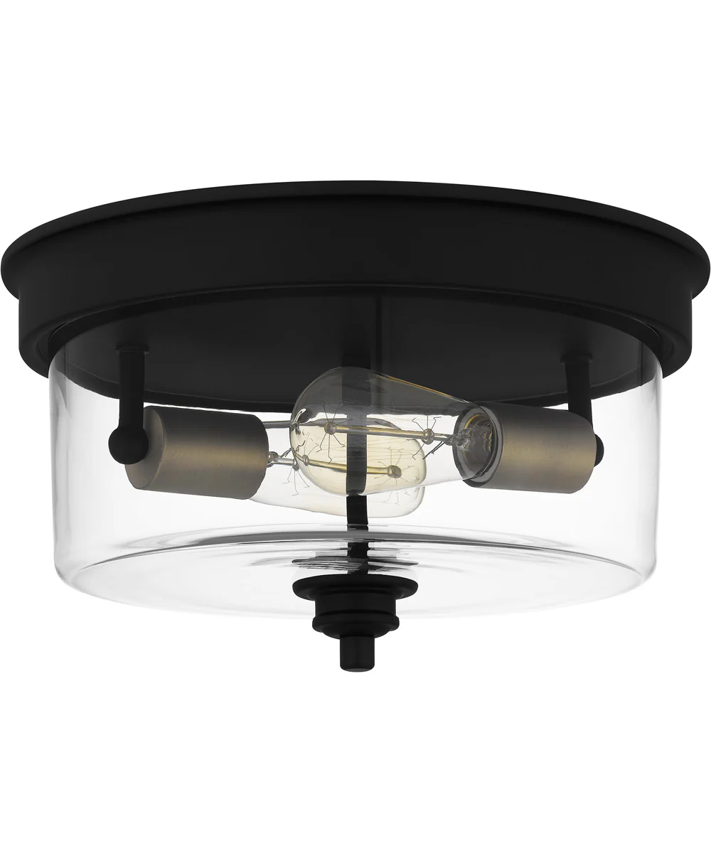 Cox 2-light Flush Mount Matte Black - Image 3