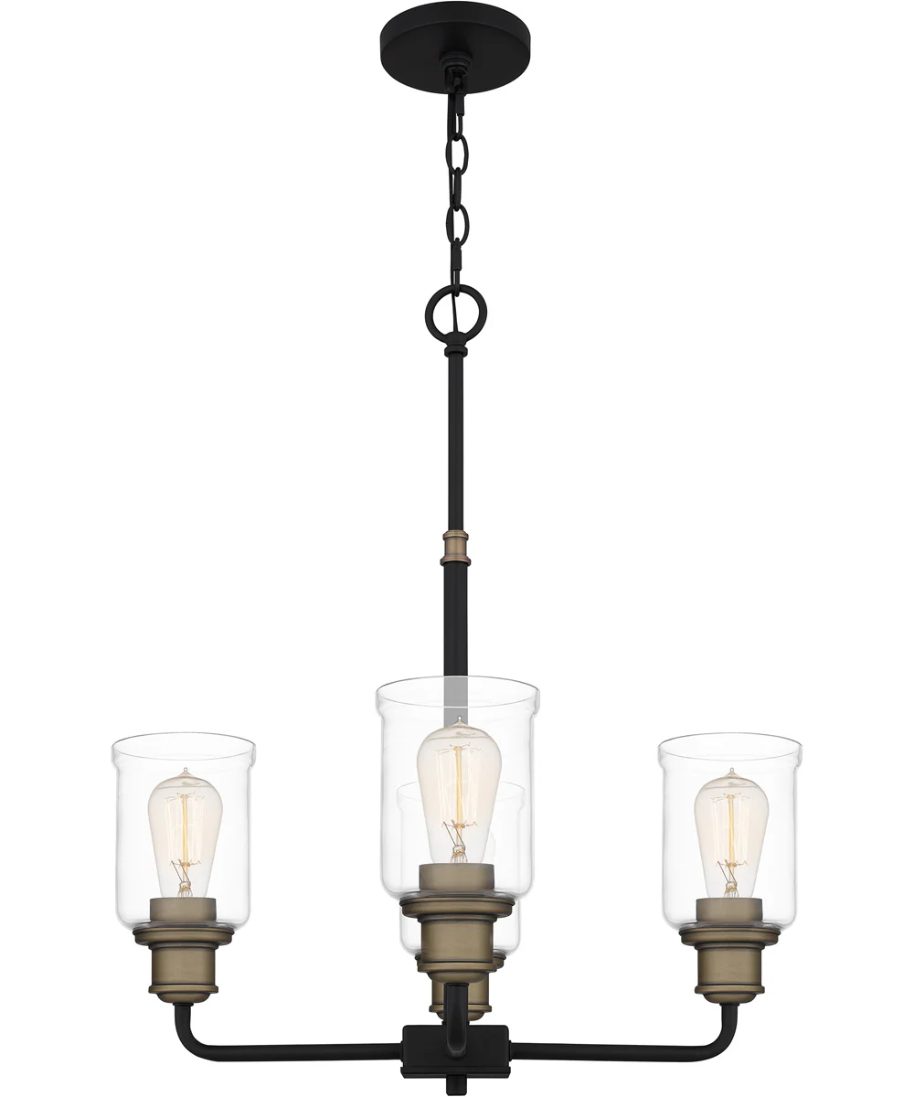 Cox 4-light Chandelier Matte Black - Image 4