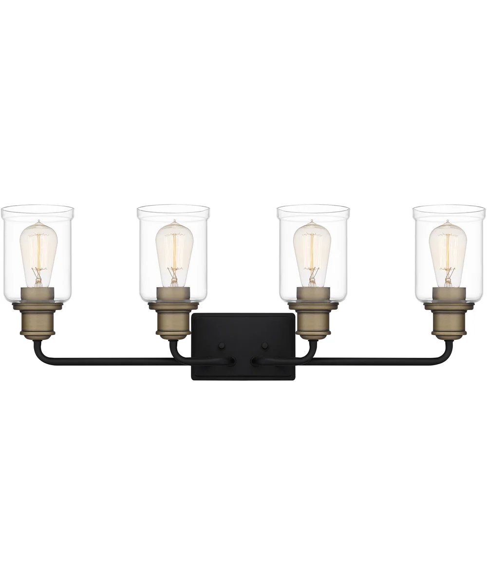 Cox Extra Large 4-light Bath Light Matte Black